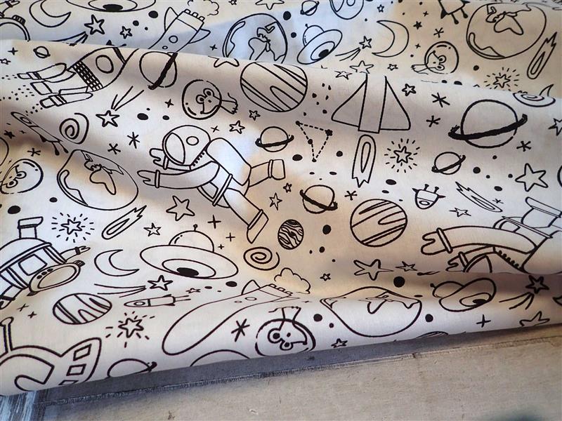 LÁTKA - OMALOVÁNKY - VESMÍR - KOSMONAUTI