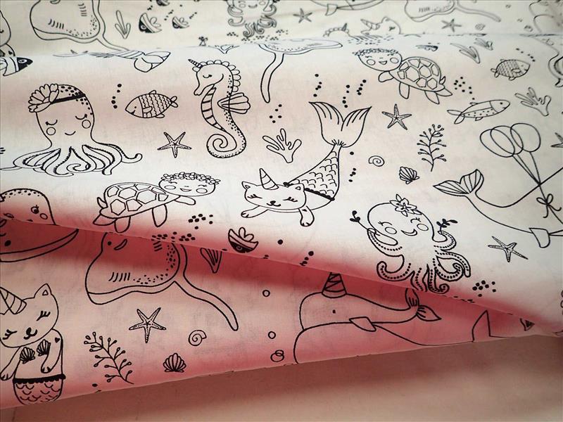 LÁTKA - OMALOVÁNKY - MOŘSKÝ SVĚT