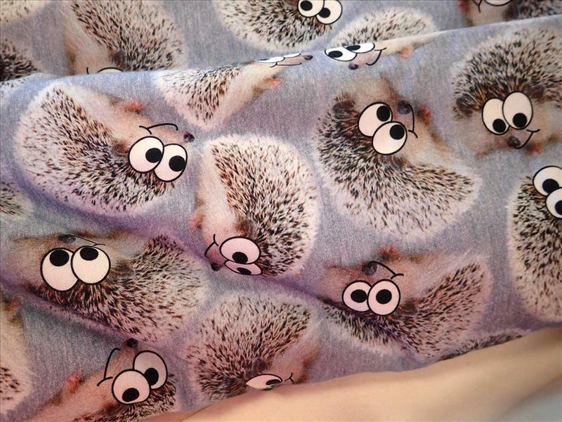 PLETENINA - JERSEY - FOTOTISK - JEŽCI