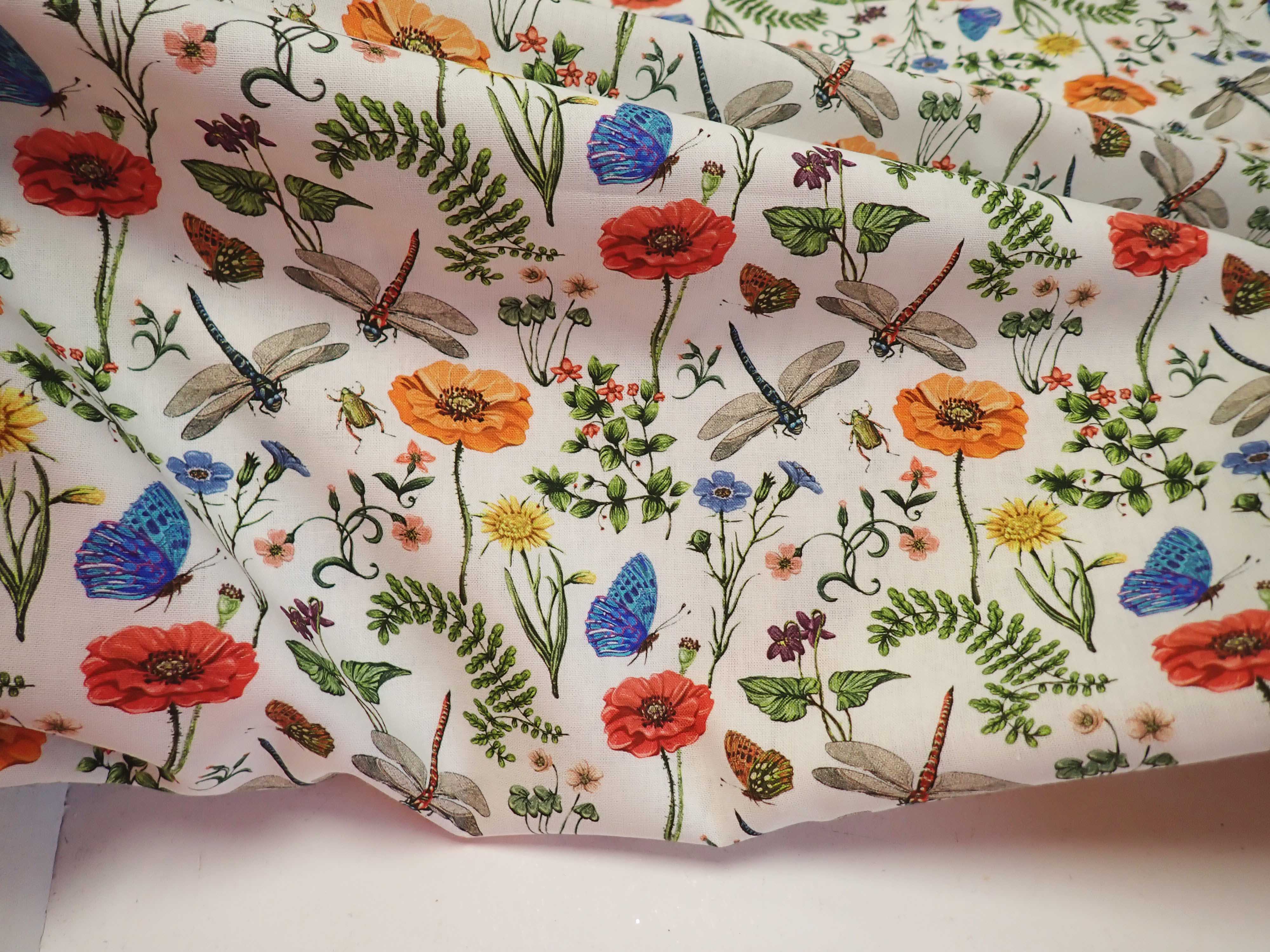 LÁTKA - POPELÍN - VLČÍ MÁKY + VÁŽKY