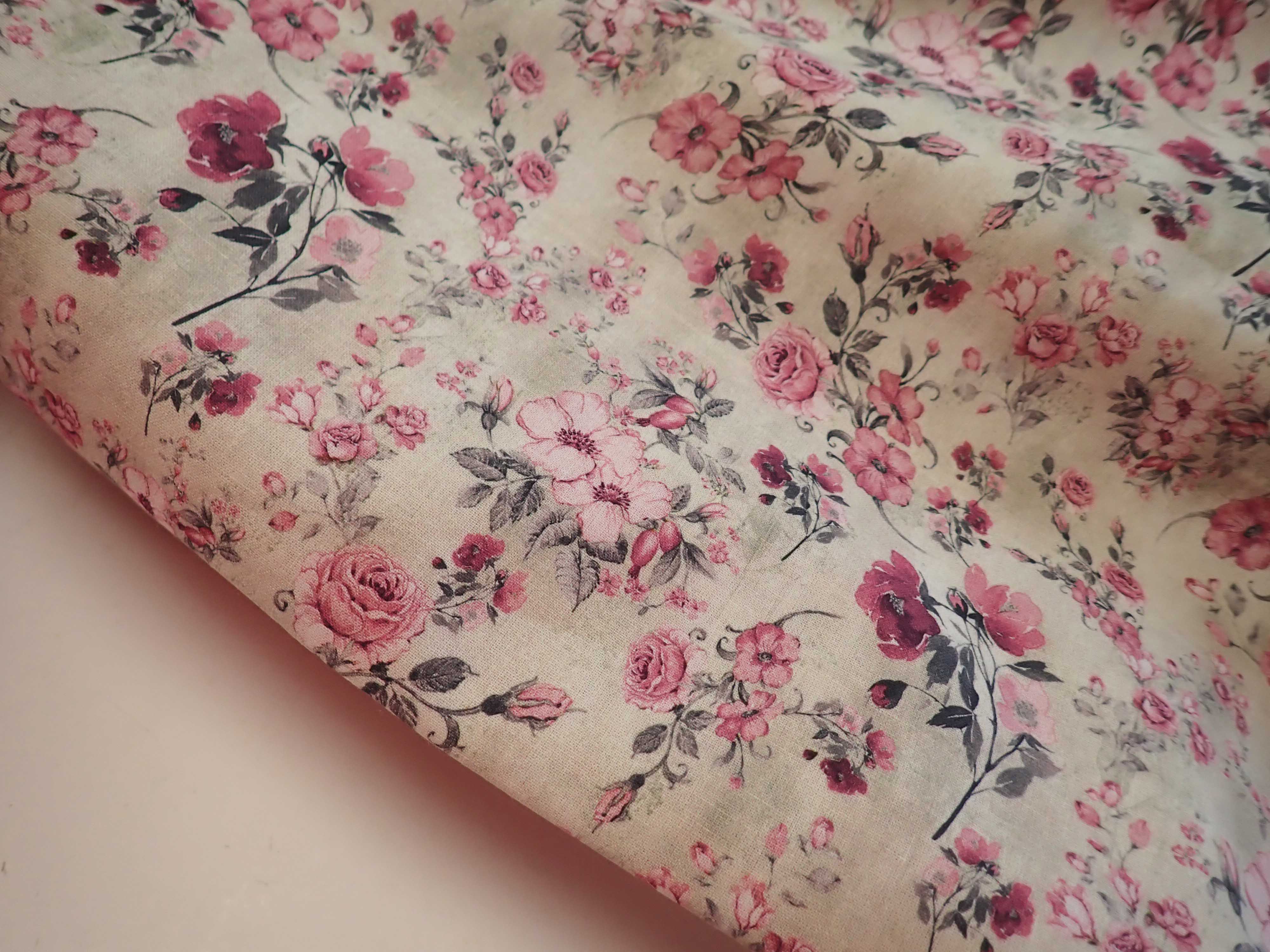 LÁTKA - POPELÍN - KYTIČKY - RŮŽIČKY