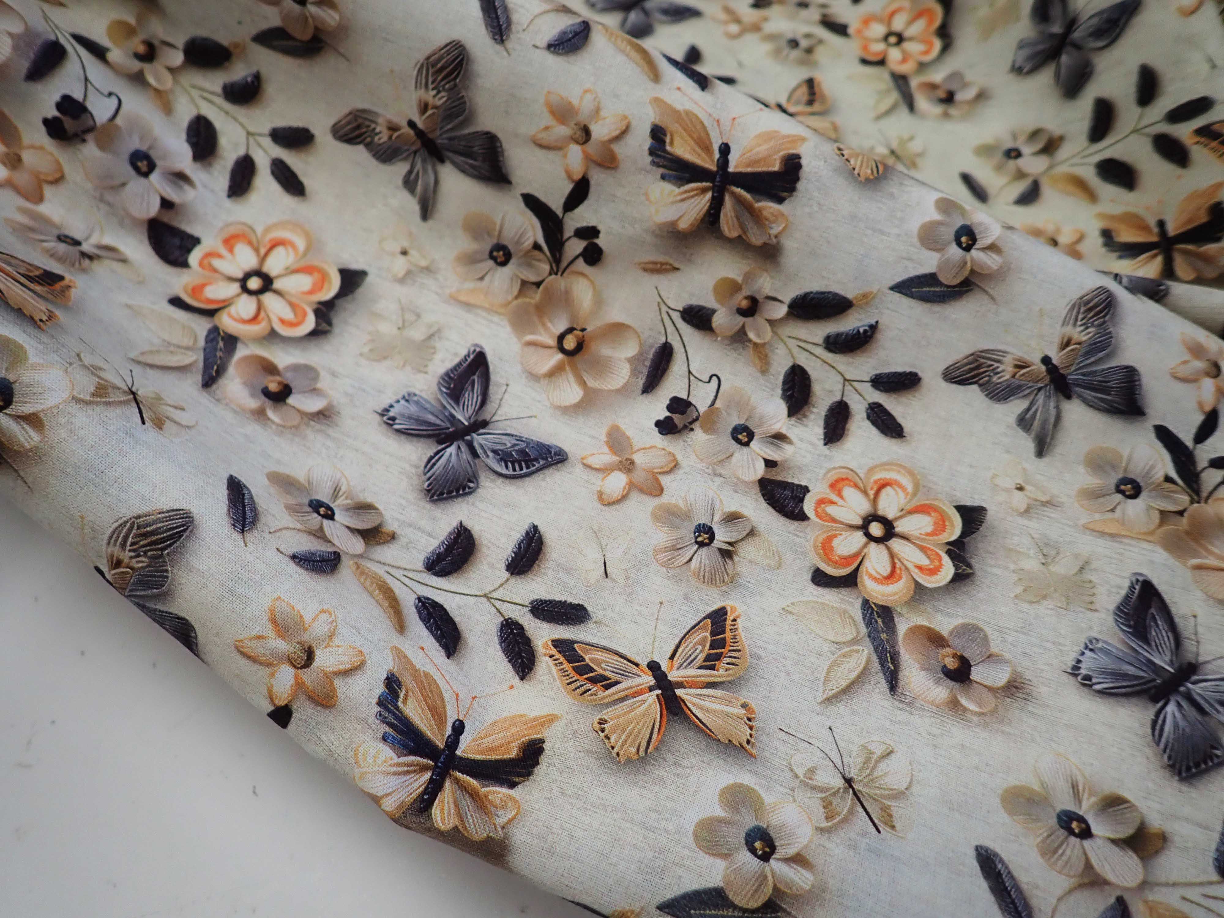 LÁTKA - POPELÍN - MOTÝLCI + KYTIČKY