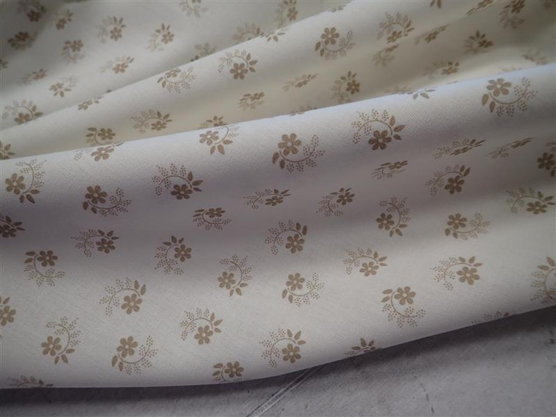 LÁTKA - BÍLÁ + BÉŽOVÉ KYTIČKY