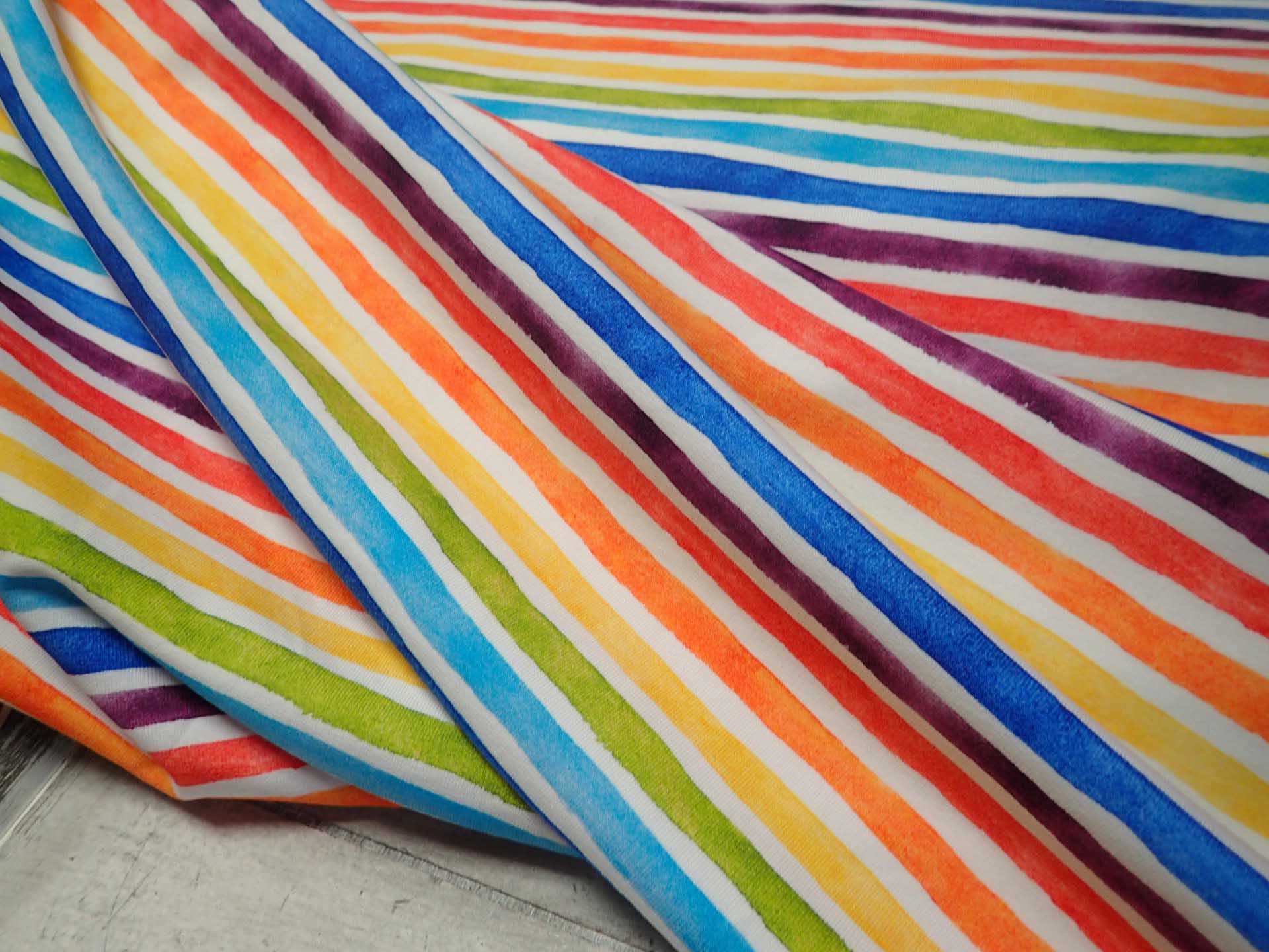 LÁTKA - TEPLÁKOVINA - FOTOTISK - BAREVNÉ PROUŽKY