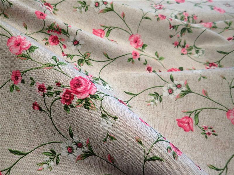 LÁTKA - POTAHOVKA - RŮŽOVÉ KVĚTY