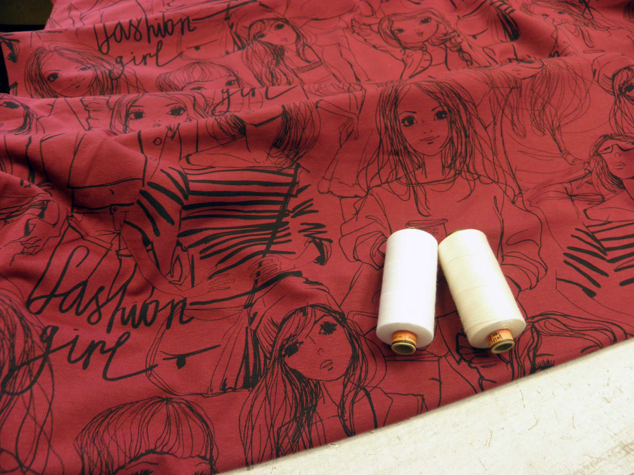 PLETENINA - JERSEY - DÁMY - BORDO