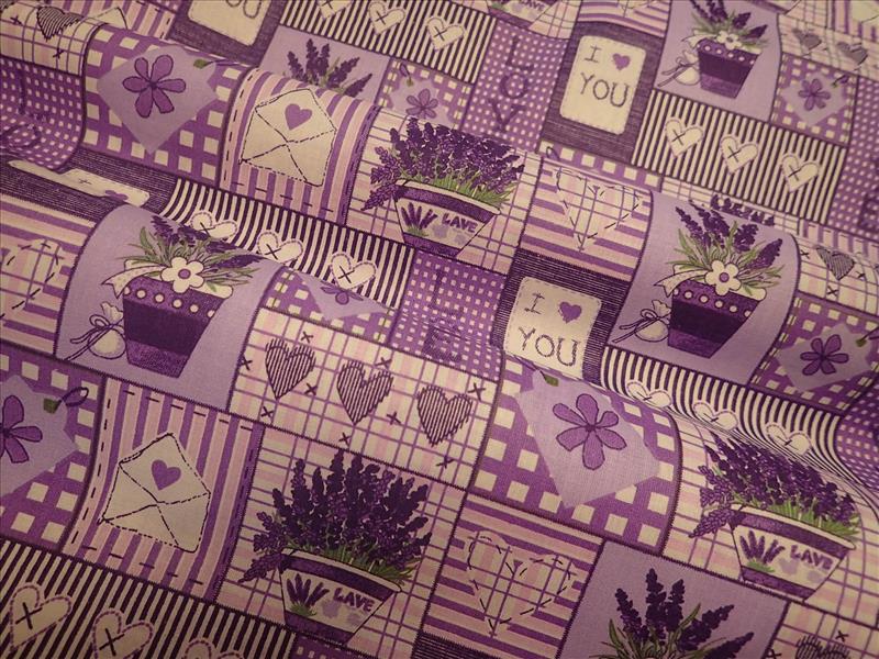 LÁTKA - LEVANDULOVÝ PATCHWORK