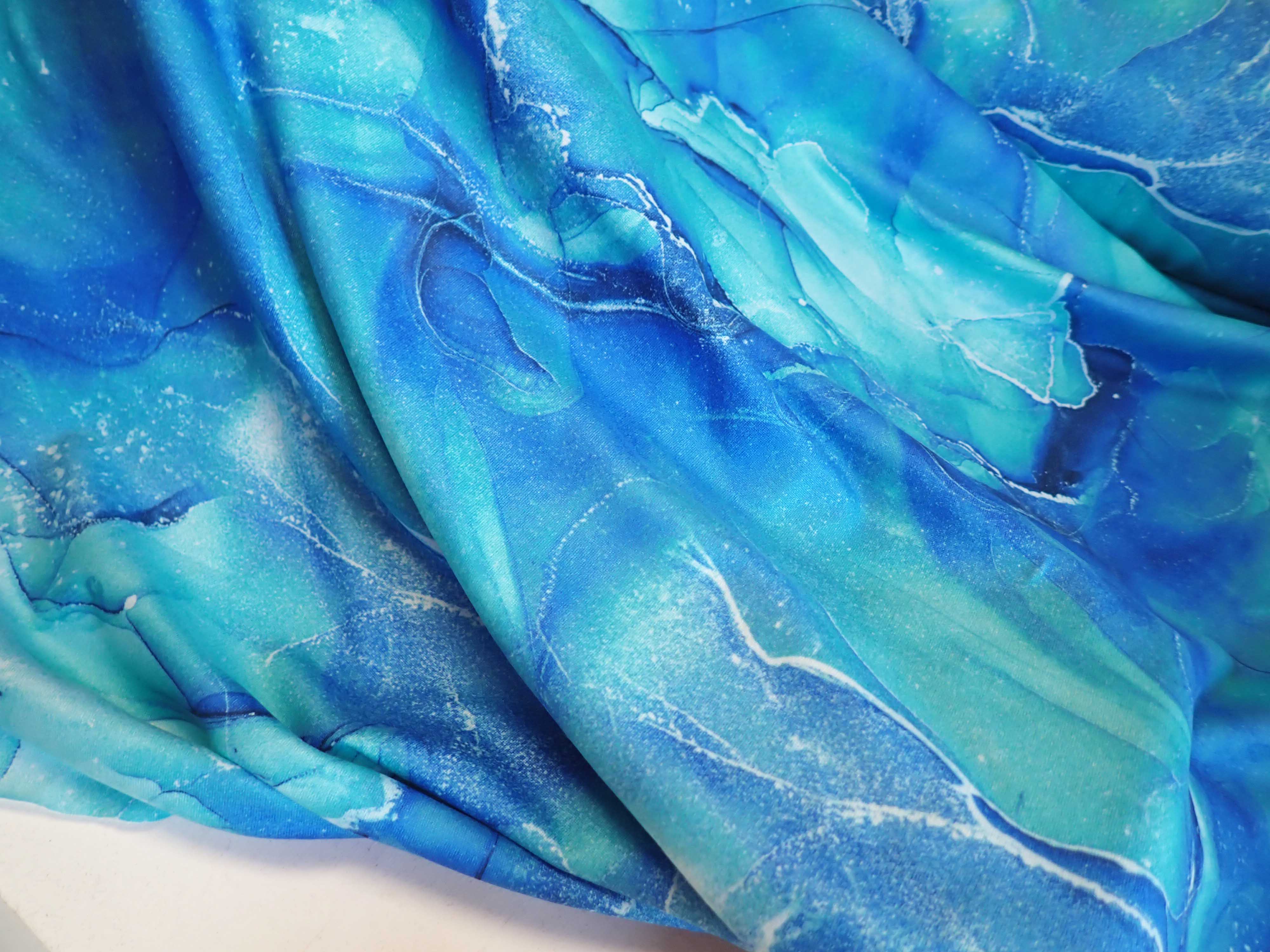 FUNKČNÍ ÚPLET - FOTOTISK - MODRÁ