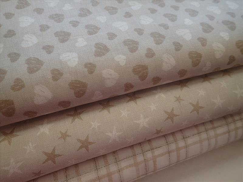 LÁTKA - BÉŽOVÁ + SRDÍČKA