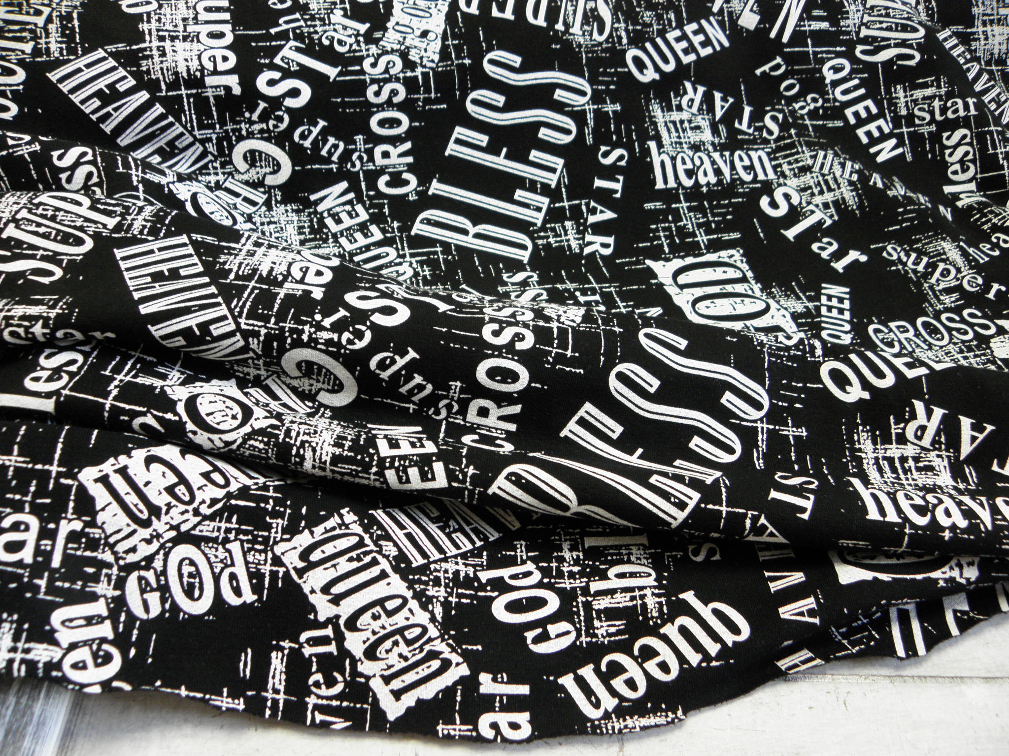 TEPLÁKOVINA - ČERNÁ + NÁPISY