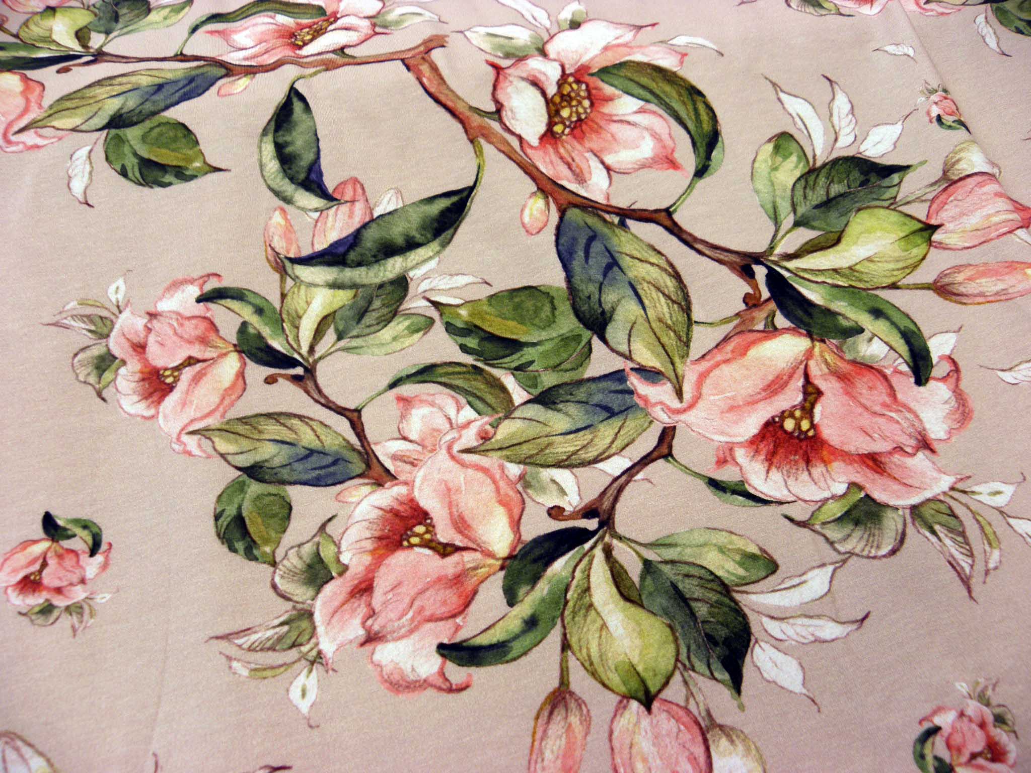 PLETENINA - JERSEY - KVĚTY