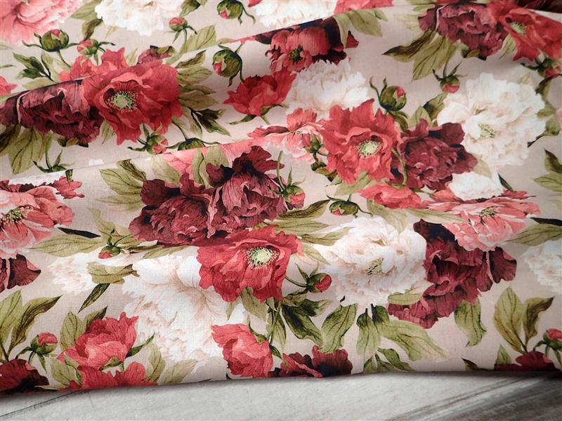 LÁTKA - FOTOTISK - KVĚTY