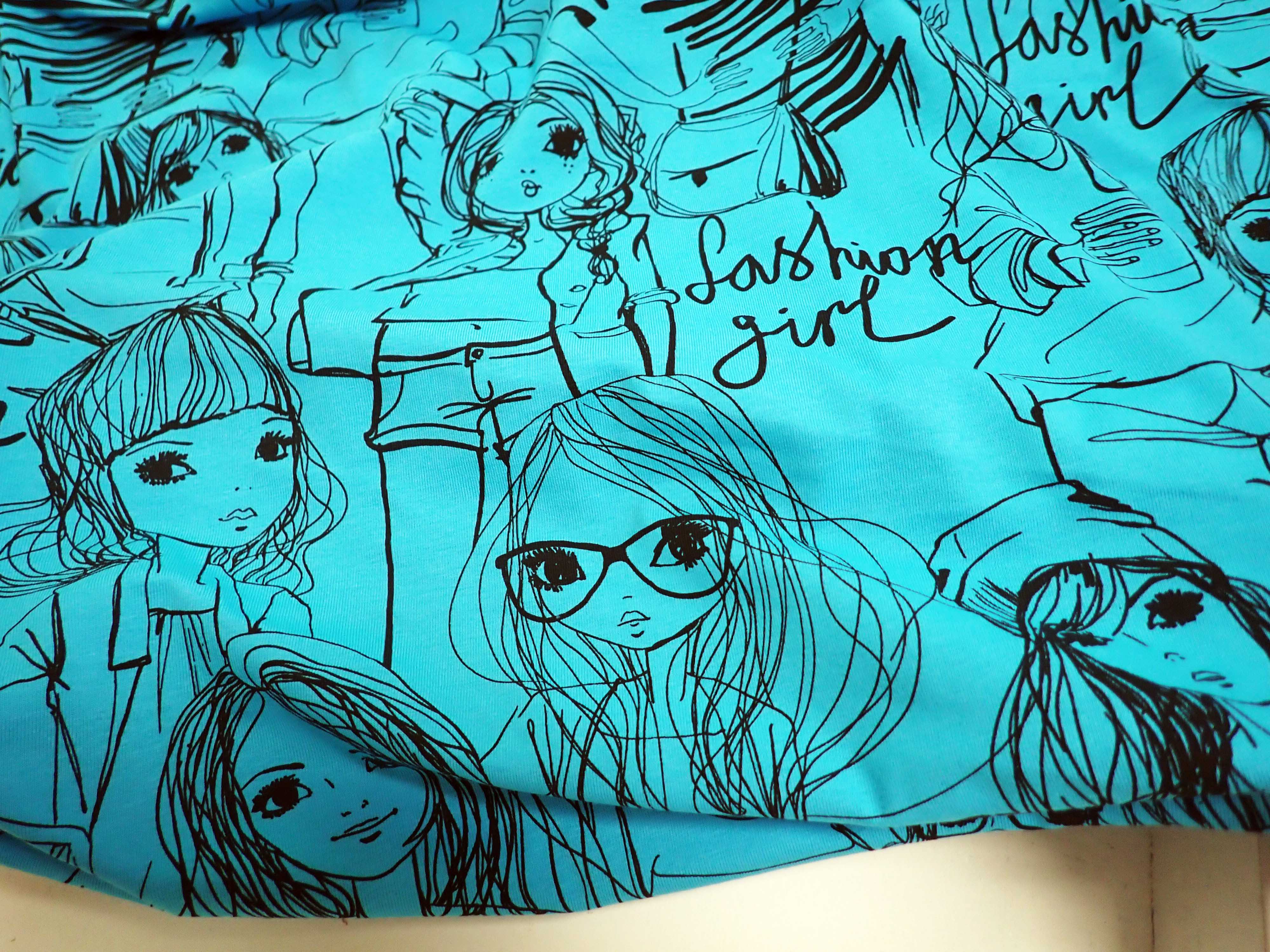 PLETENINA - JERSEY - DÁMY - TYRKYSOVÉ