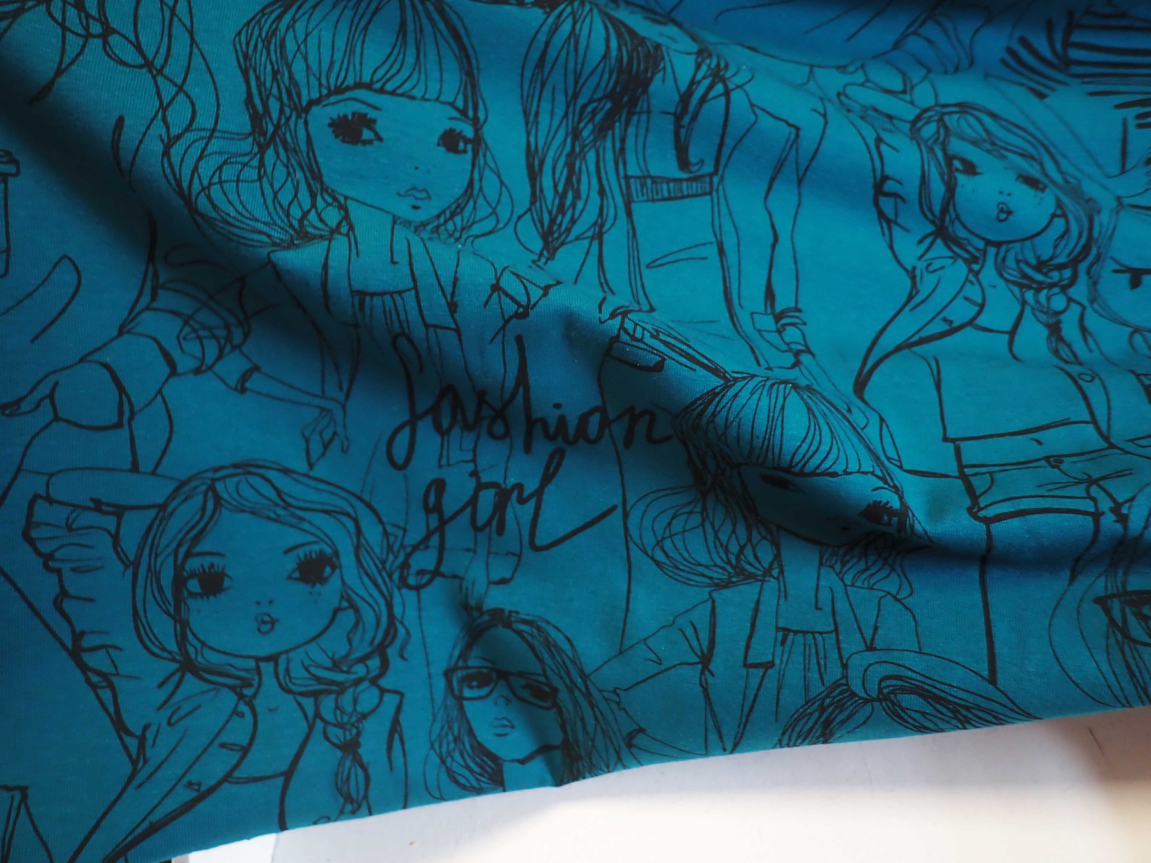 PLETENINA - JERSEY - DÁMY - PETROLEJOVÉ