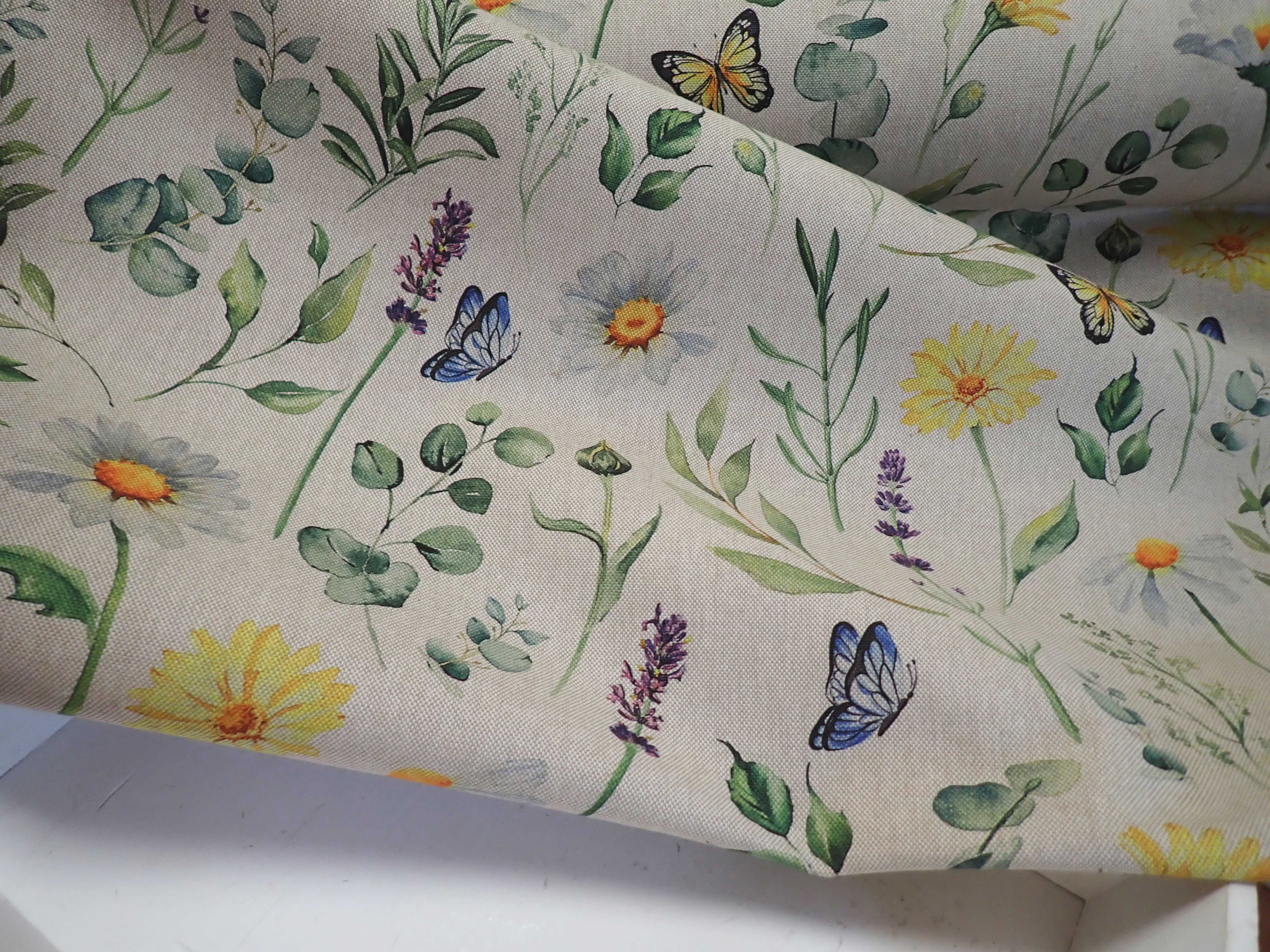 LÁTKA - REŽNÁ - FOTOTISK - KOPRETINY + MOTÝLCI + LÍSTEČKY