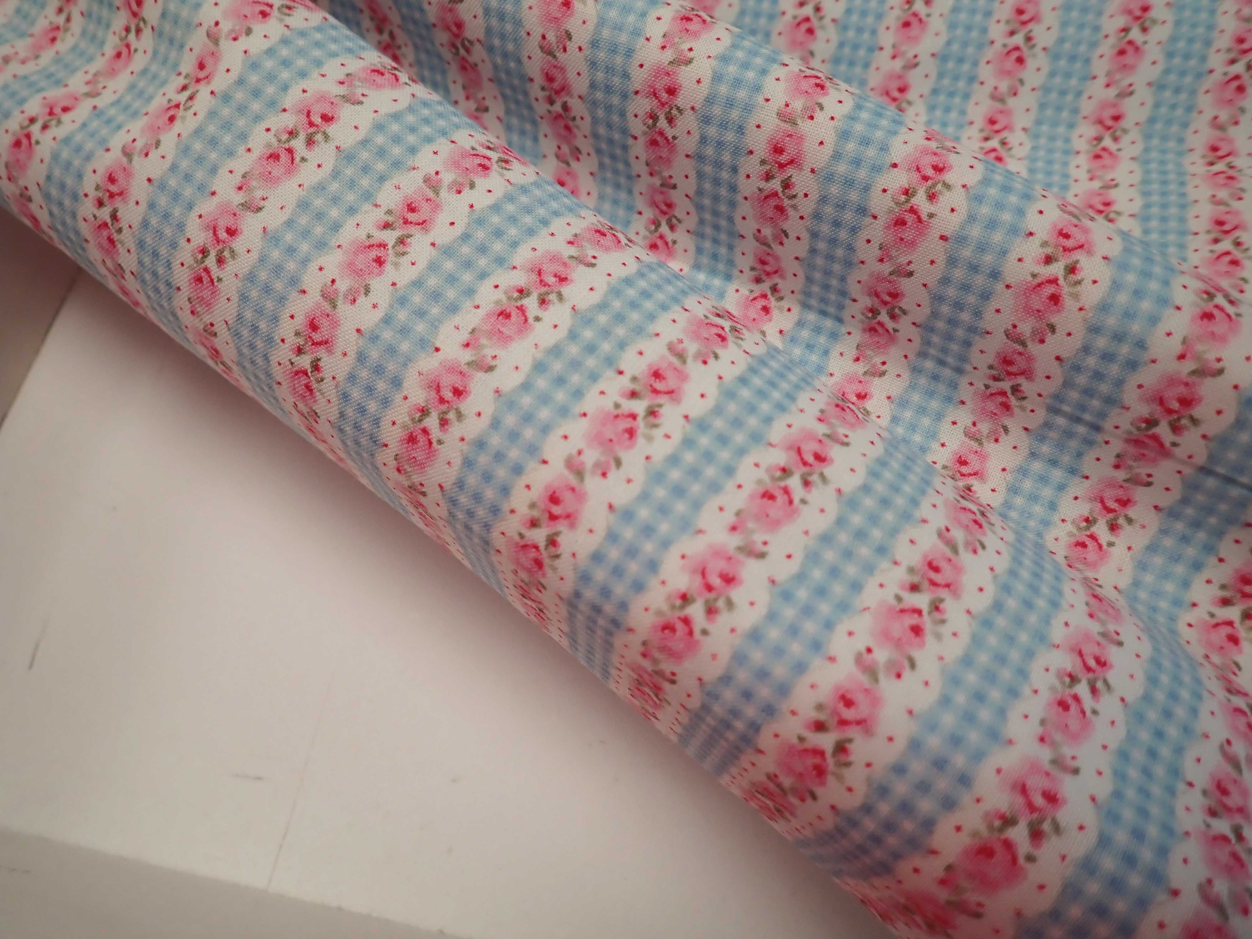 LÁTKA - PROUŽKY + RŮŽIČKY