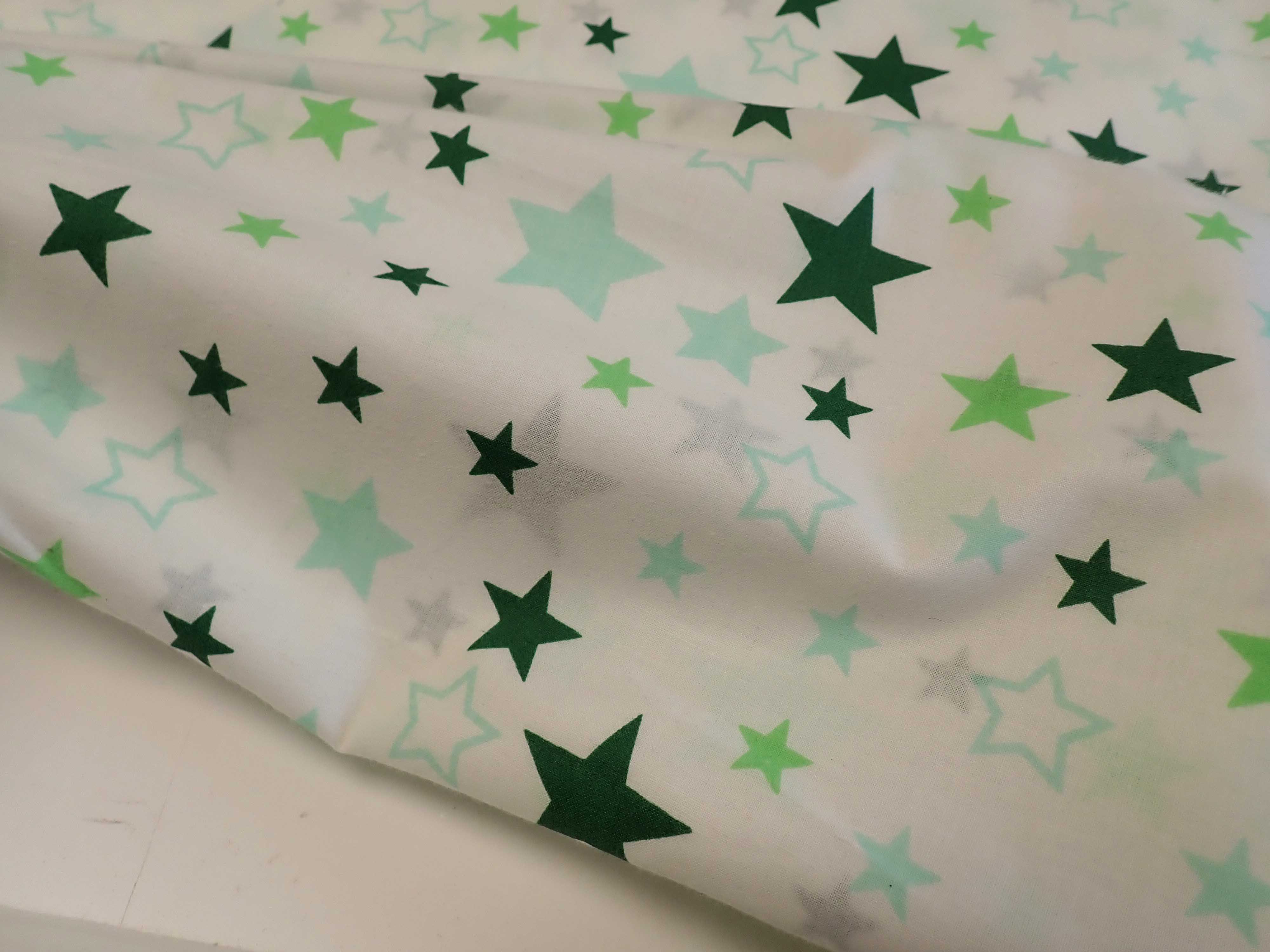 LÁTKA - ZELENÉ + MENTOLOVÉ HVĚZDIČKY