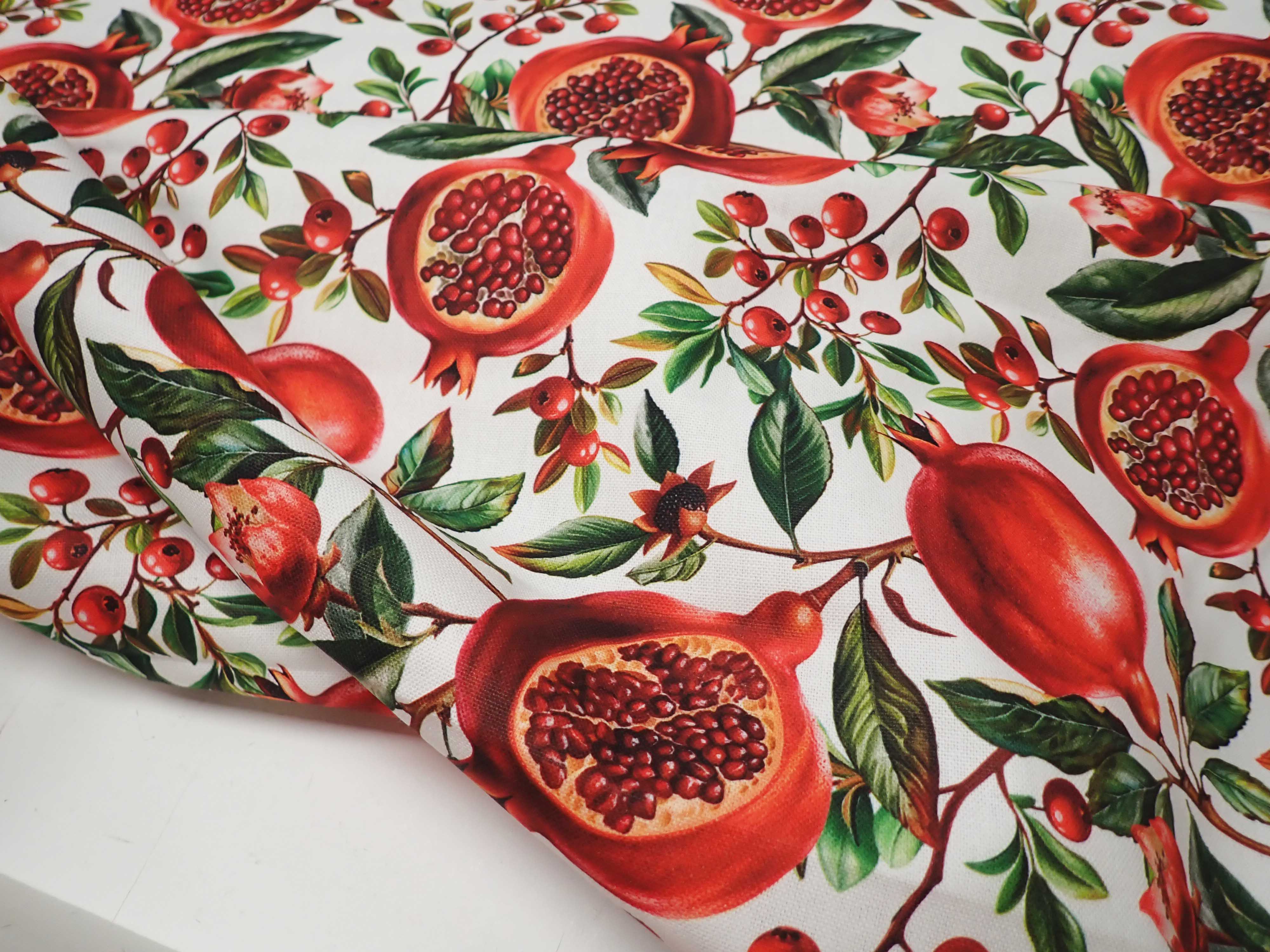 LÁTKA - POTAHOVKA - FOTOTISK - GRANÁTOVÁ JABLÍČKA