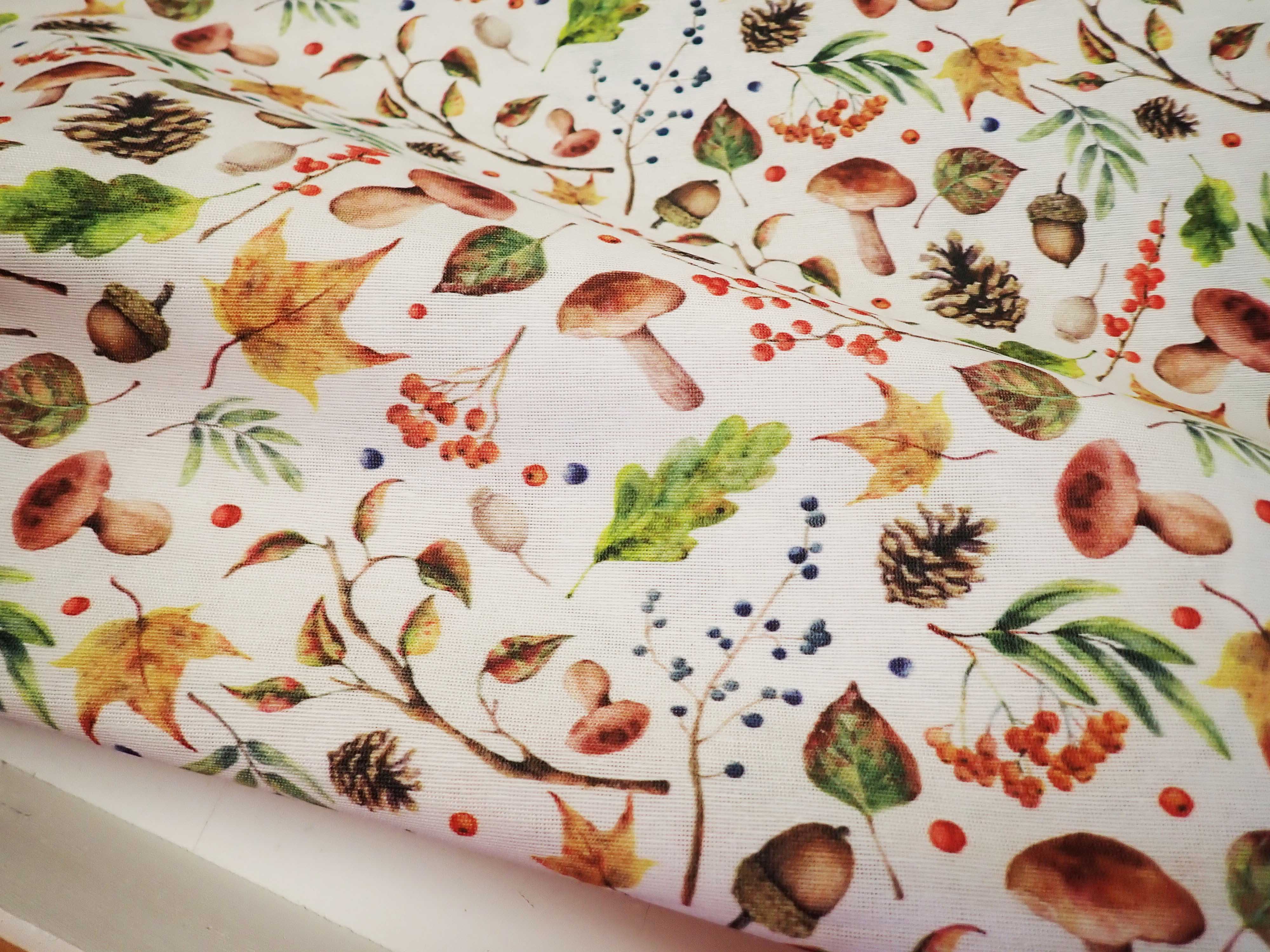 LÁTKA - POTAHOVKA - PODZIMNÍ - LISTY + HOUBY