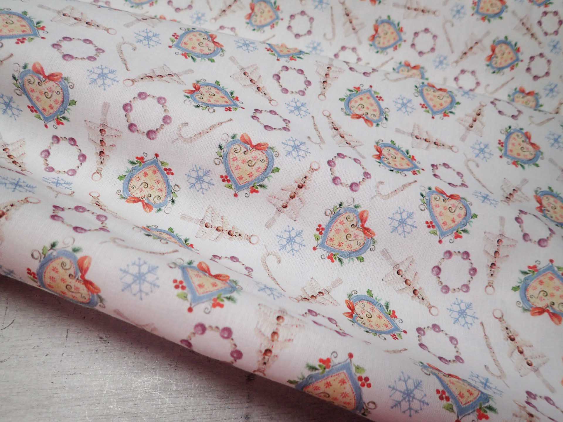 LÁTKA - VÁNOČNÍ - POPELÍN