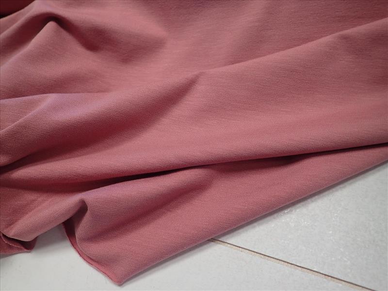 PLETENINA - JERSEY - BAMBOO SVĚTLE STARORŮŽOVÁ