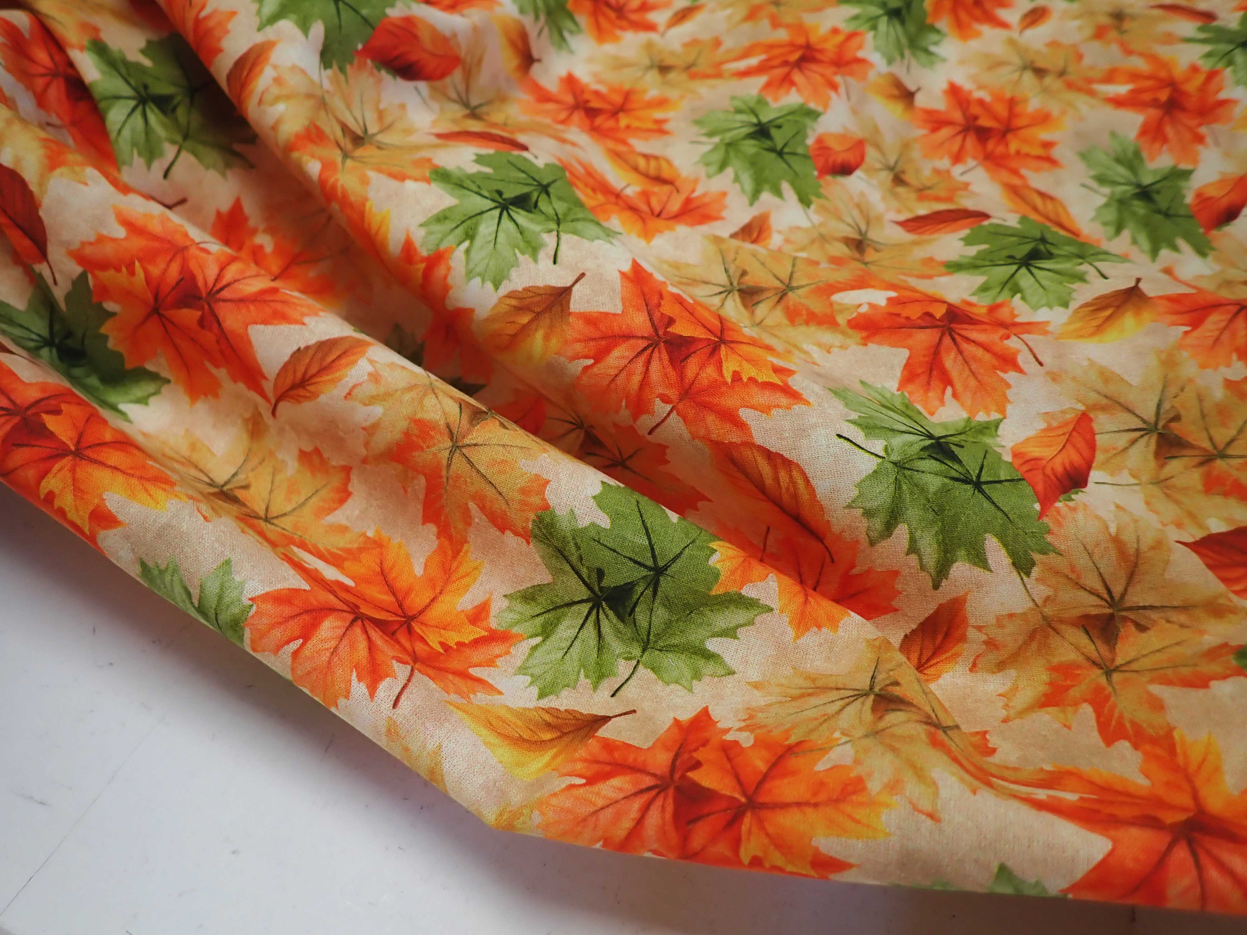 LÁTKA - FOTOTISK - PODZIMNÍ LISTY