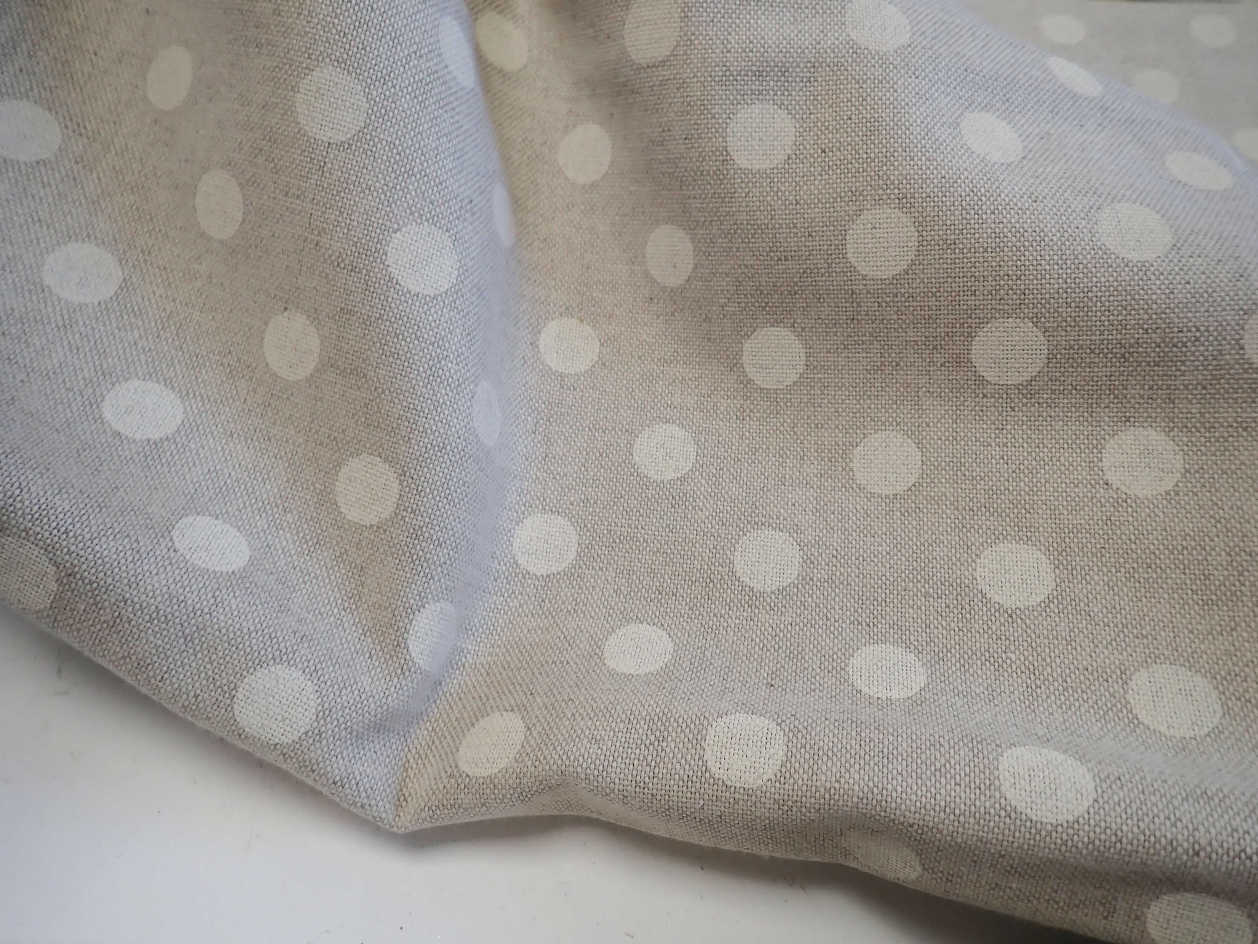 LÁTKA - REŽNÁ + BÍLÉ PUNTÍKY - POTAHOVKA