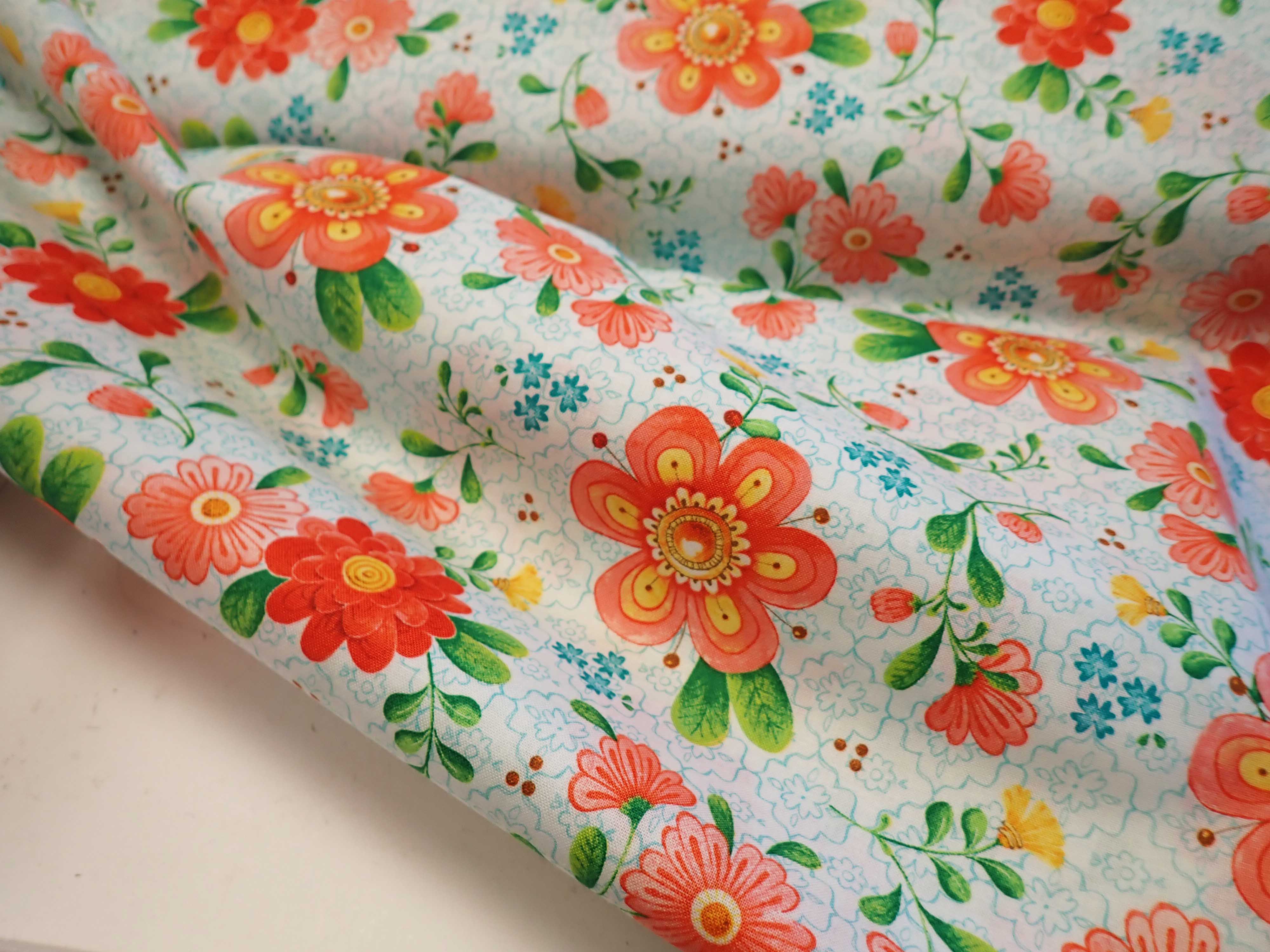 LÁTKA - BÍLÁ + BAREVNÉ KYTIČKY