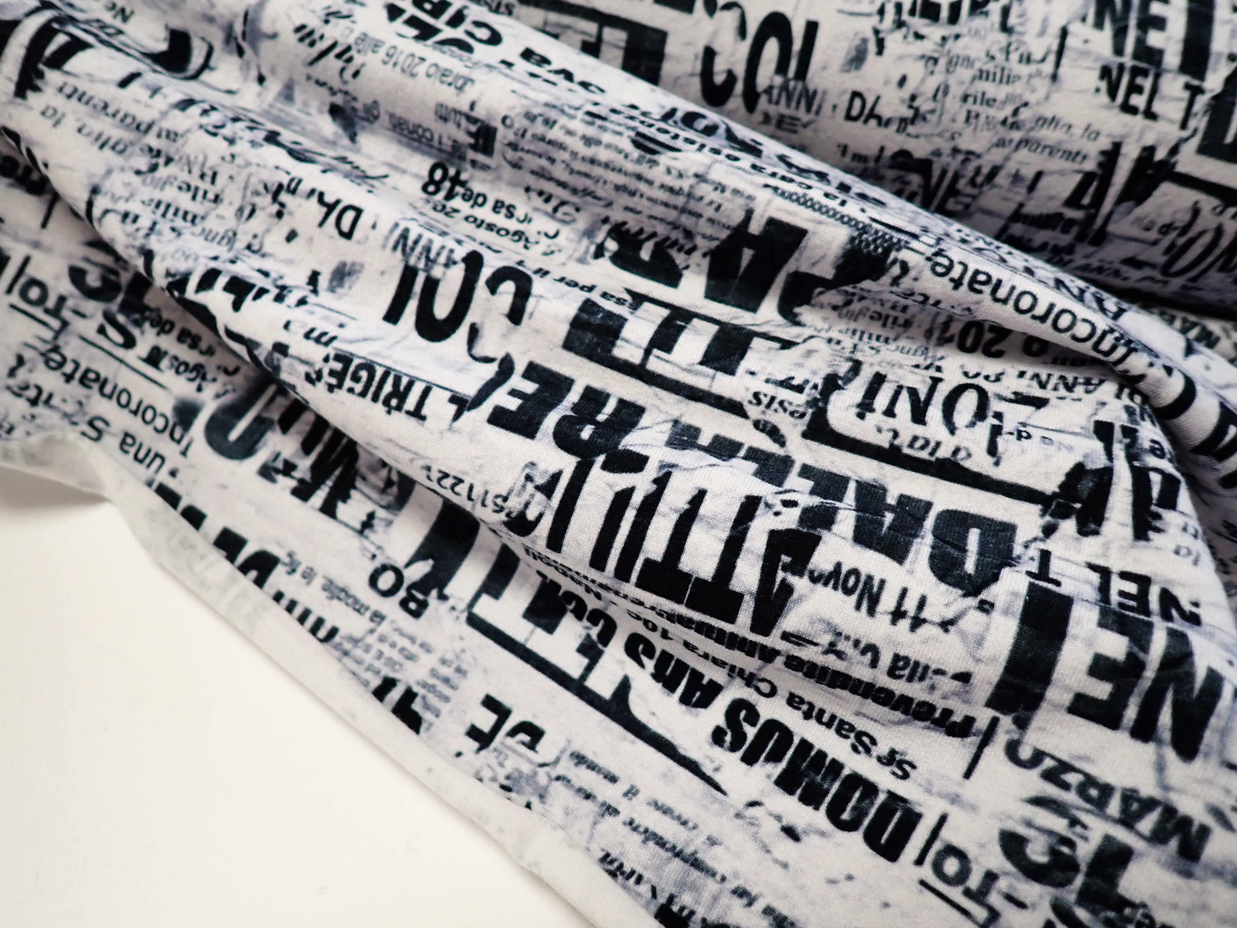 PLETENINA - JERSEY - FOTOTISK - PÍSMO