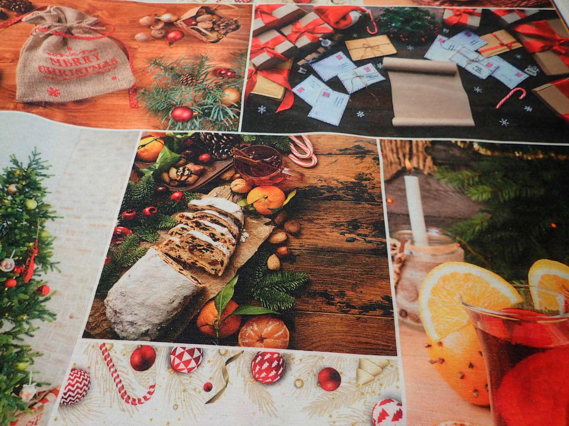 LÁTKA - POTAHOVKA - VÁNOČNÍ - PANEL