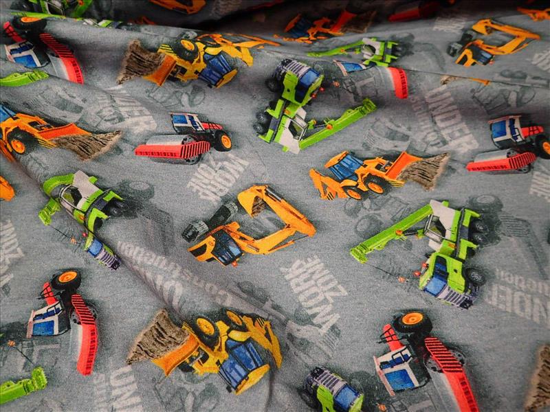 PLETENINA - JERSEY - FOTOTISK - BAGRY + AUTA