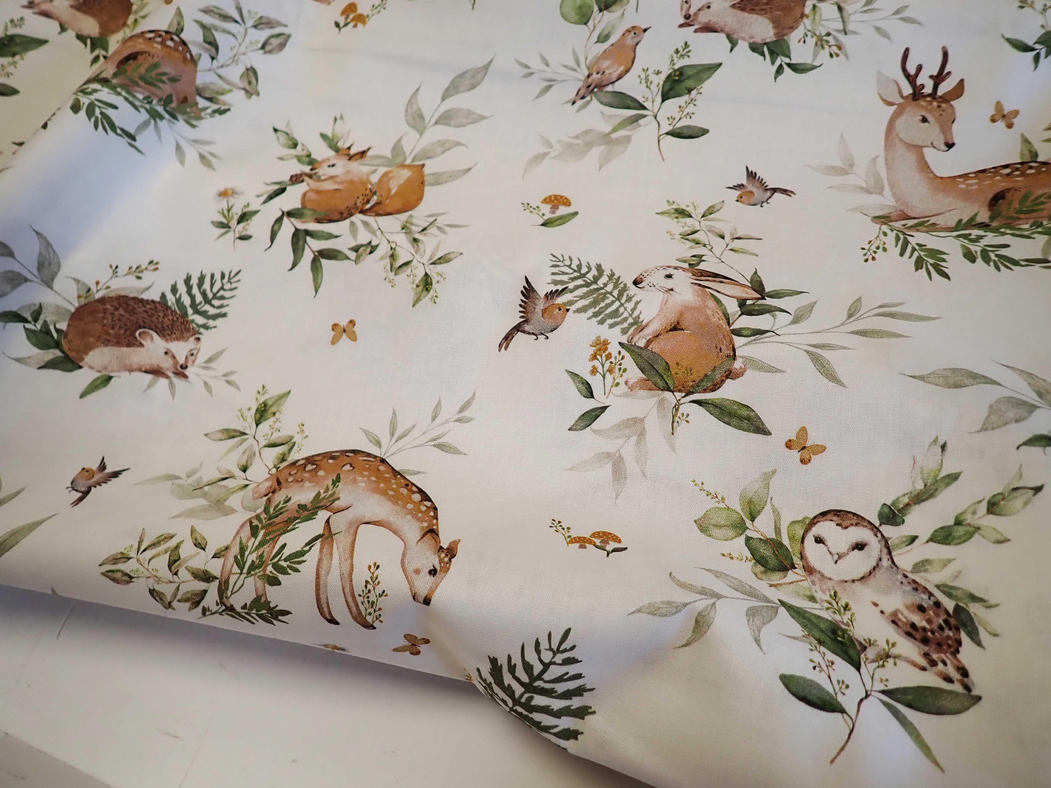 LÁTKA - POPELÍN - FOTOTISK - ZVÍŘÁTKA