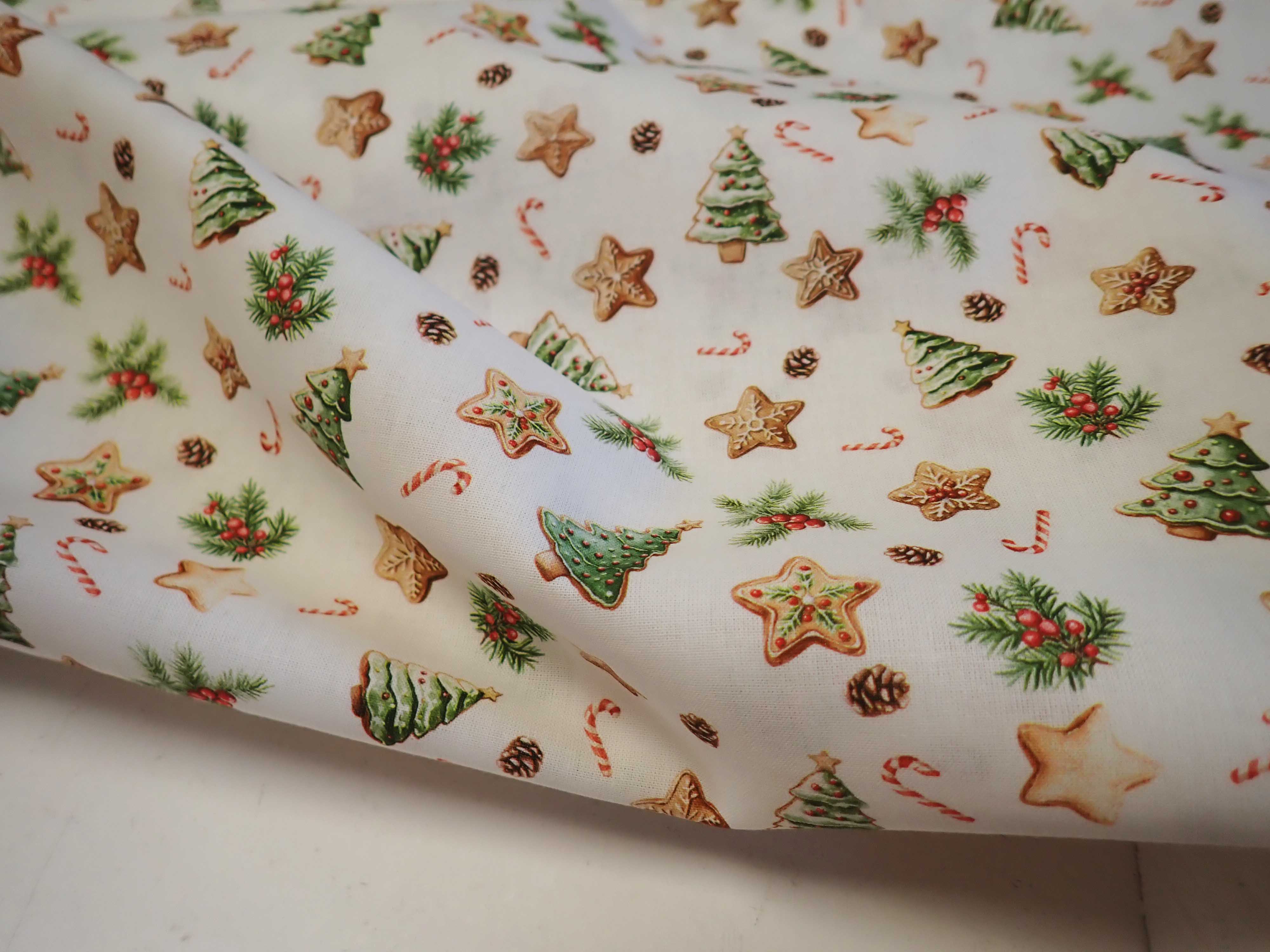 LÁTKA - VÁNOČNÍ - STROMEČKY + HVĚZDIČKY