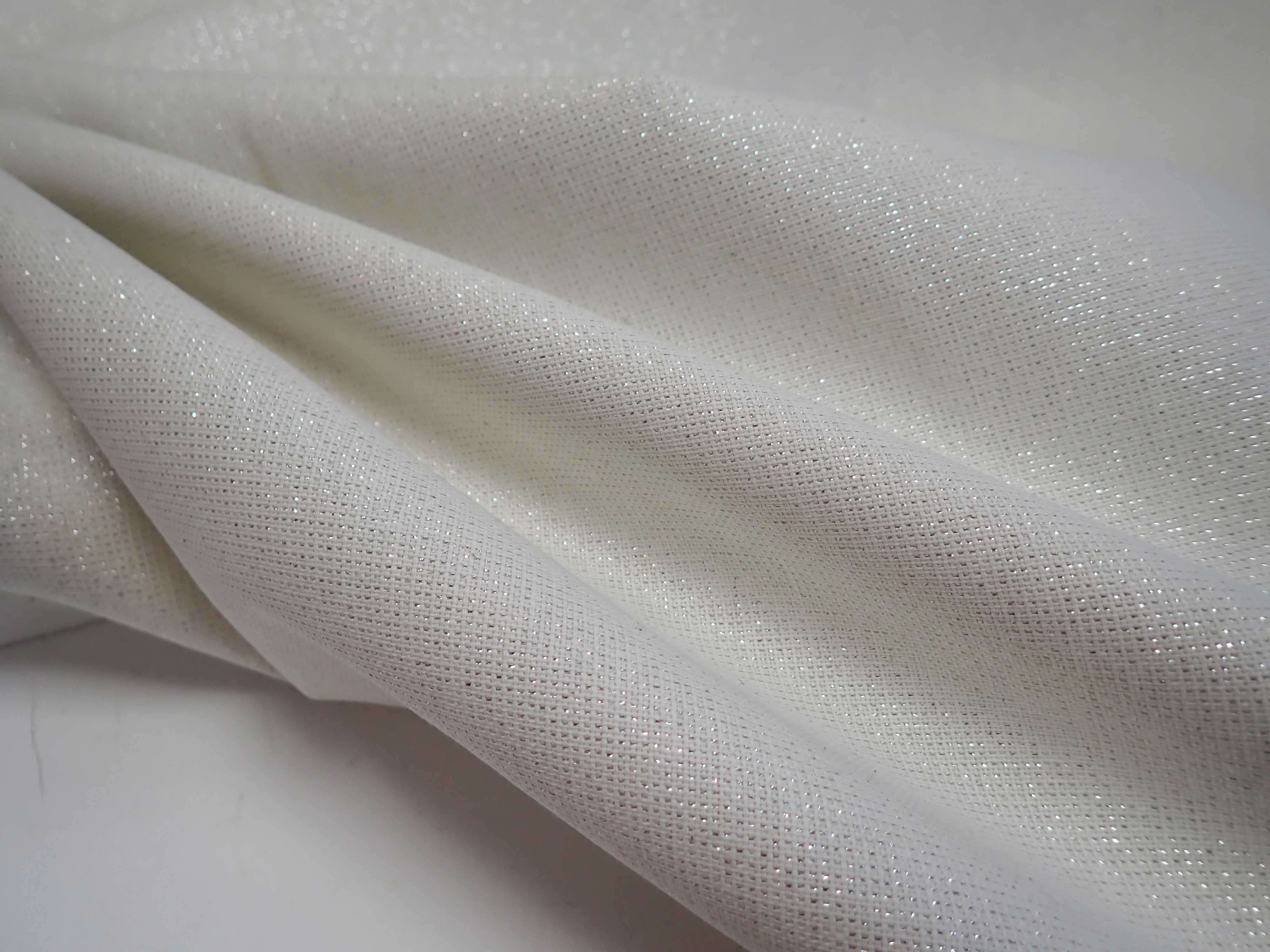 LÁTKA - VÁNOČNÍ - POTAHOVKA + STŘÍBRNÉ NITKY