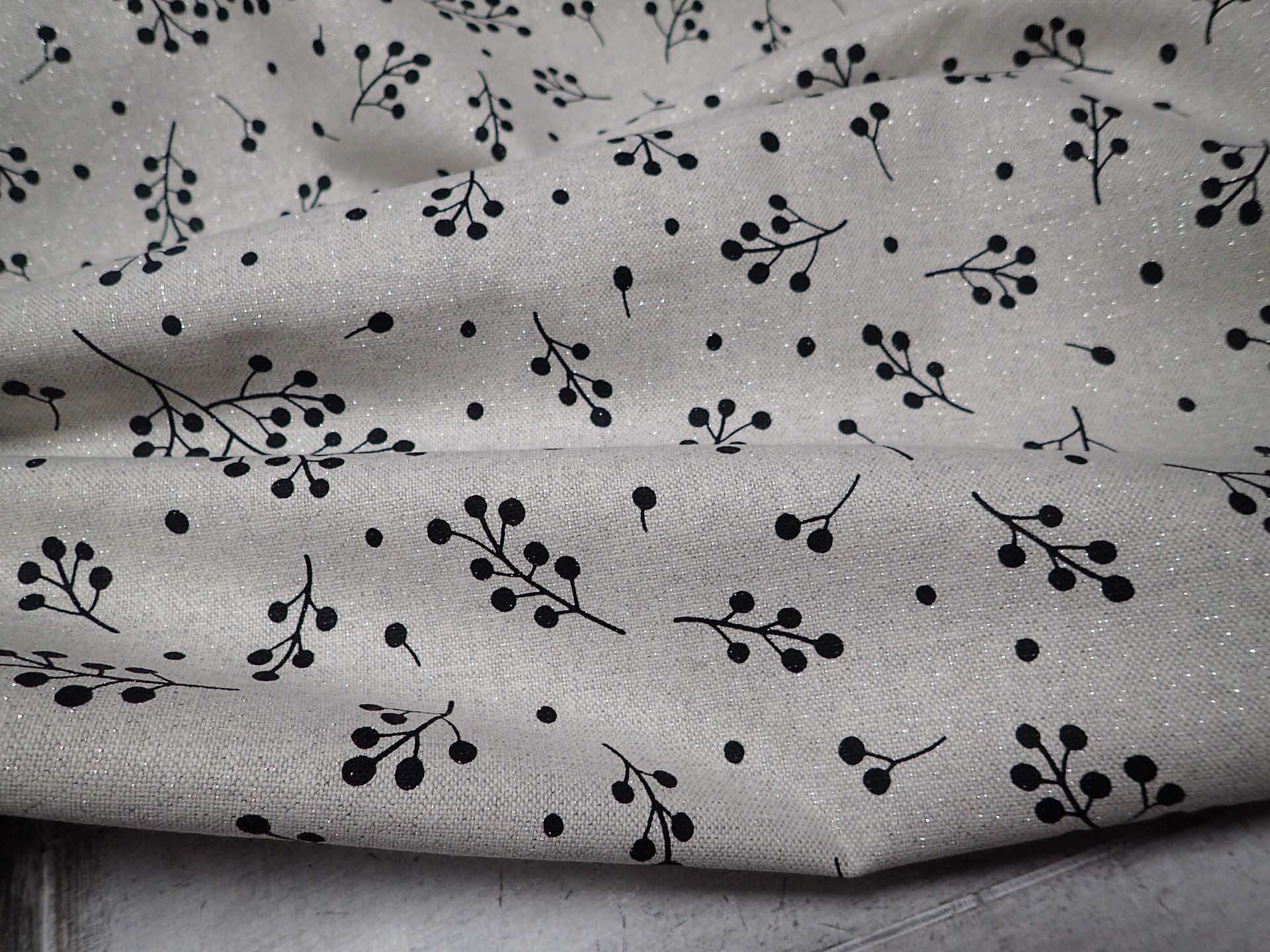 LÁTKA - REŽNÁ - VÁNOČNÍ - STŘÍBRNÉ NITKY + BOBULKY