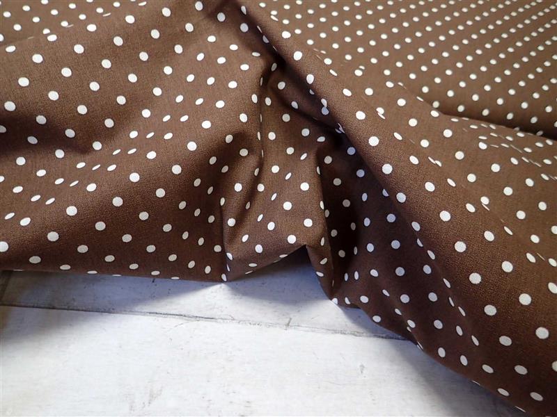 LÁTKA - HNĚDÁ + PUNTÍKY