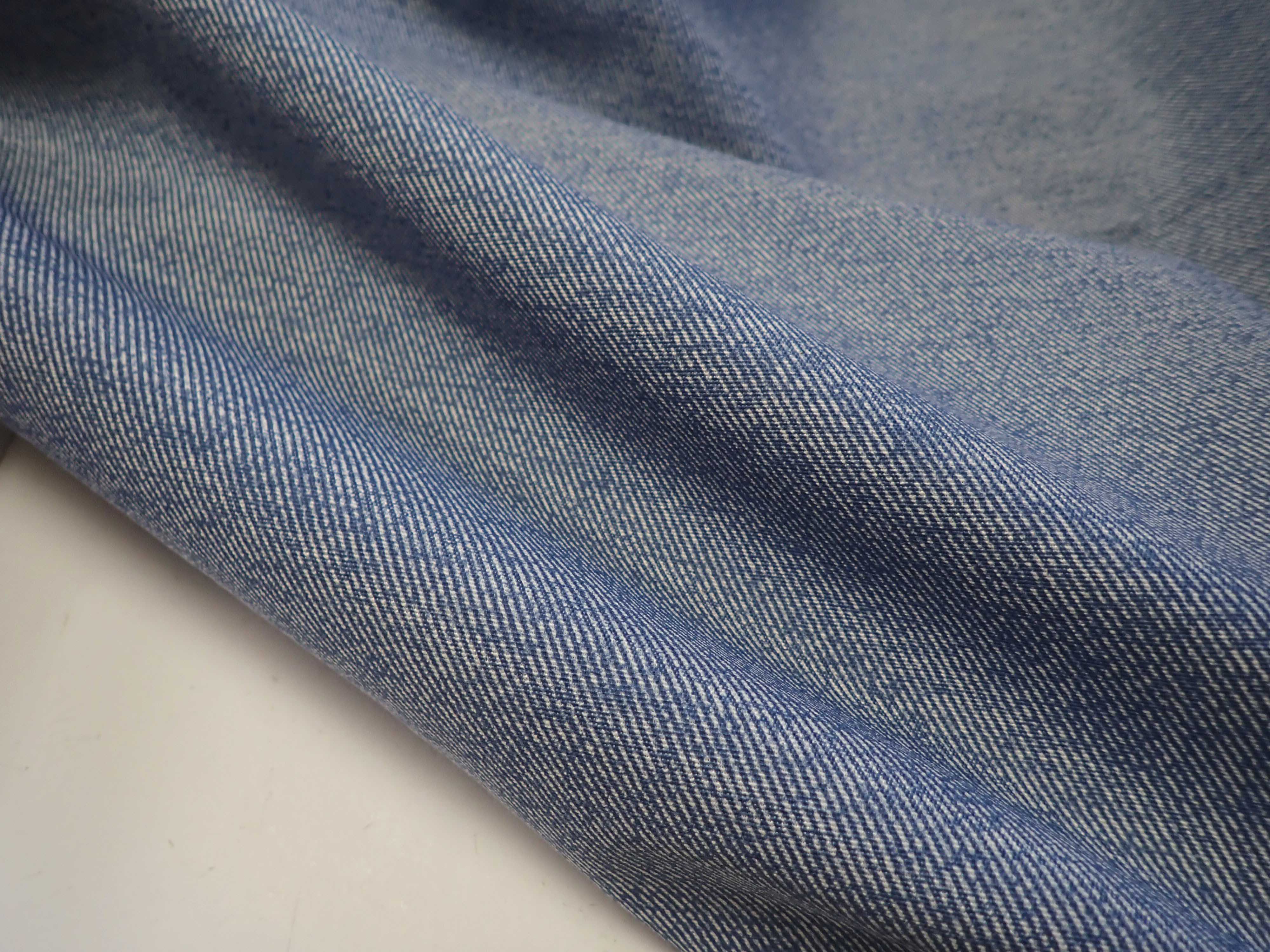 LÁTKA - POTAHOVKA - MODRÁ - IMITACE DŽÍNOVINY