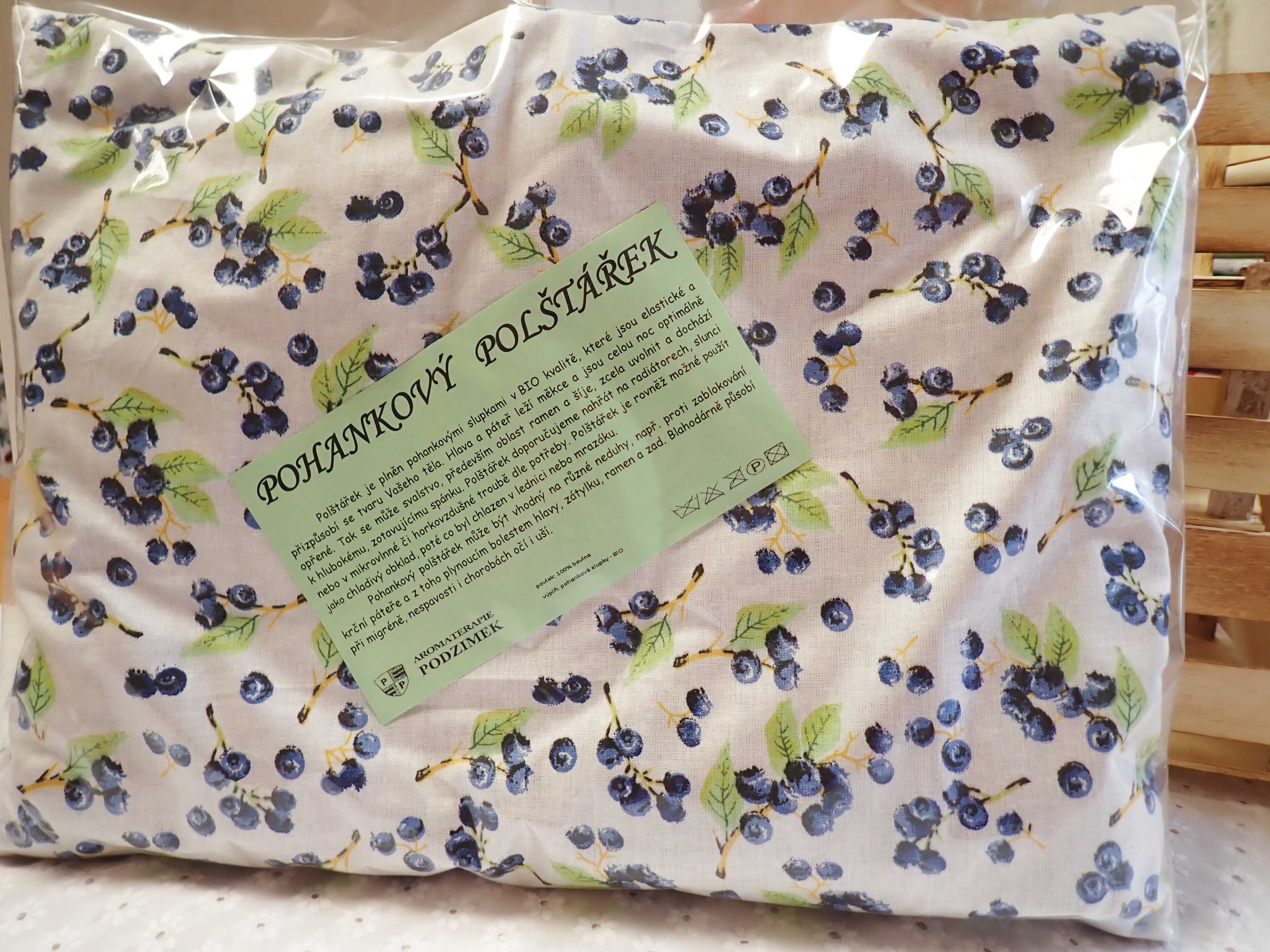 NAHŘÍVACÍ POHANKOVÝ POLŠTÁŘEK - VELKÝ