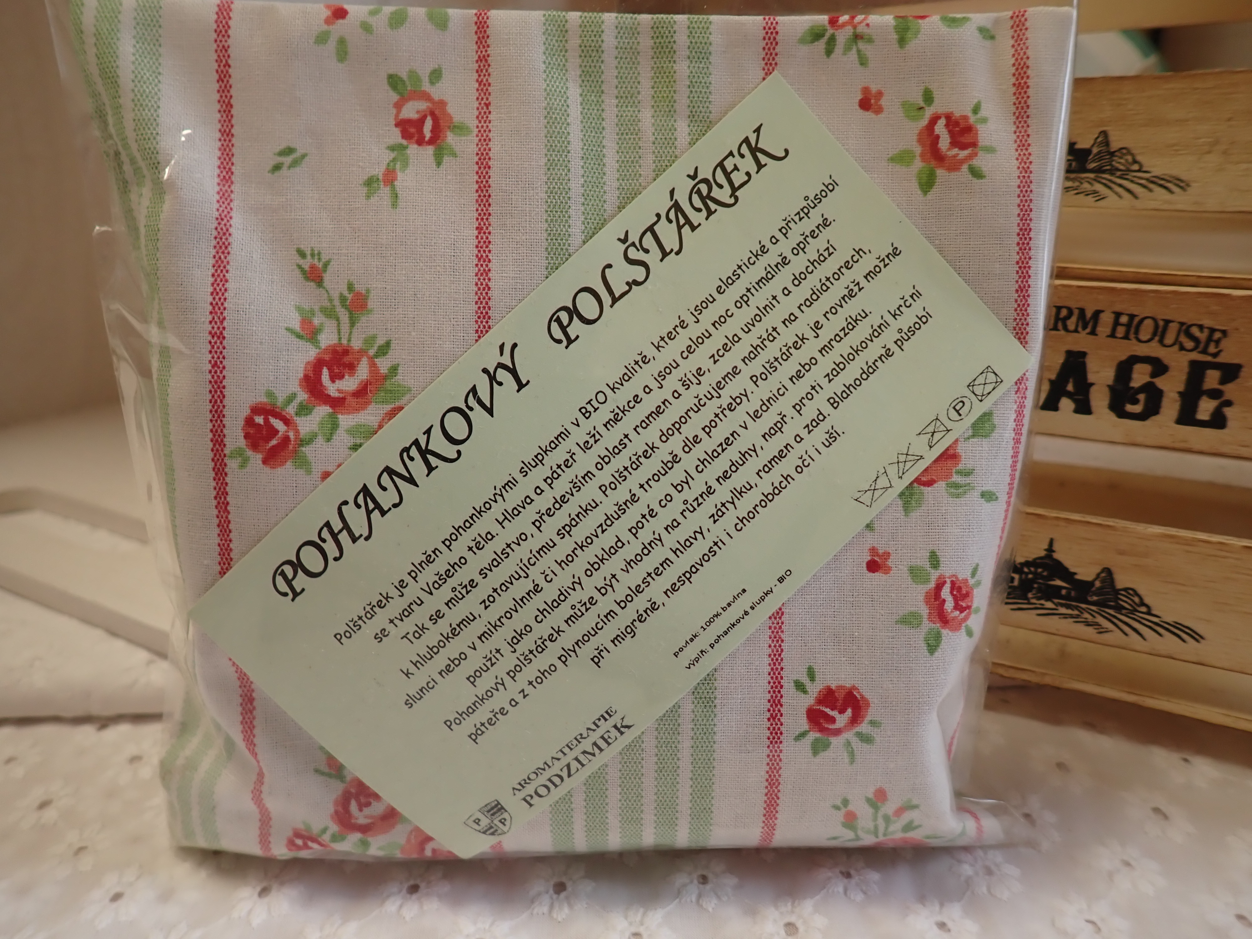 NAHŘÍVACÍ POHANKOVÝ POLŠTÁŘEK - MALÝ