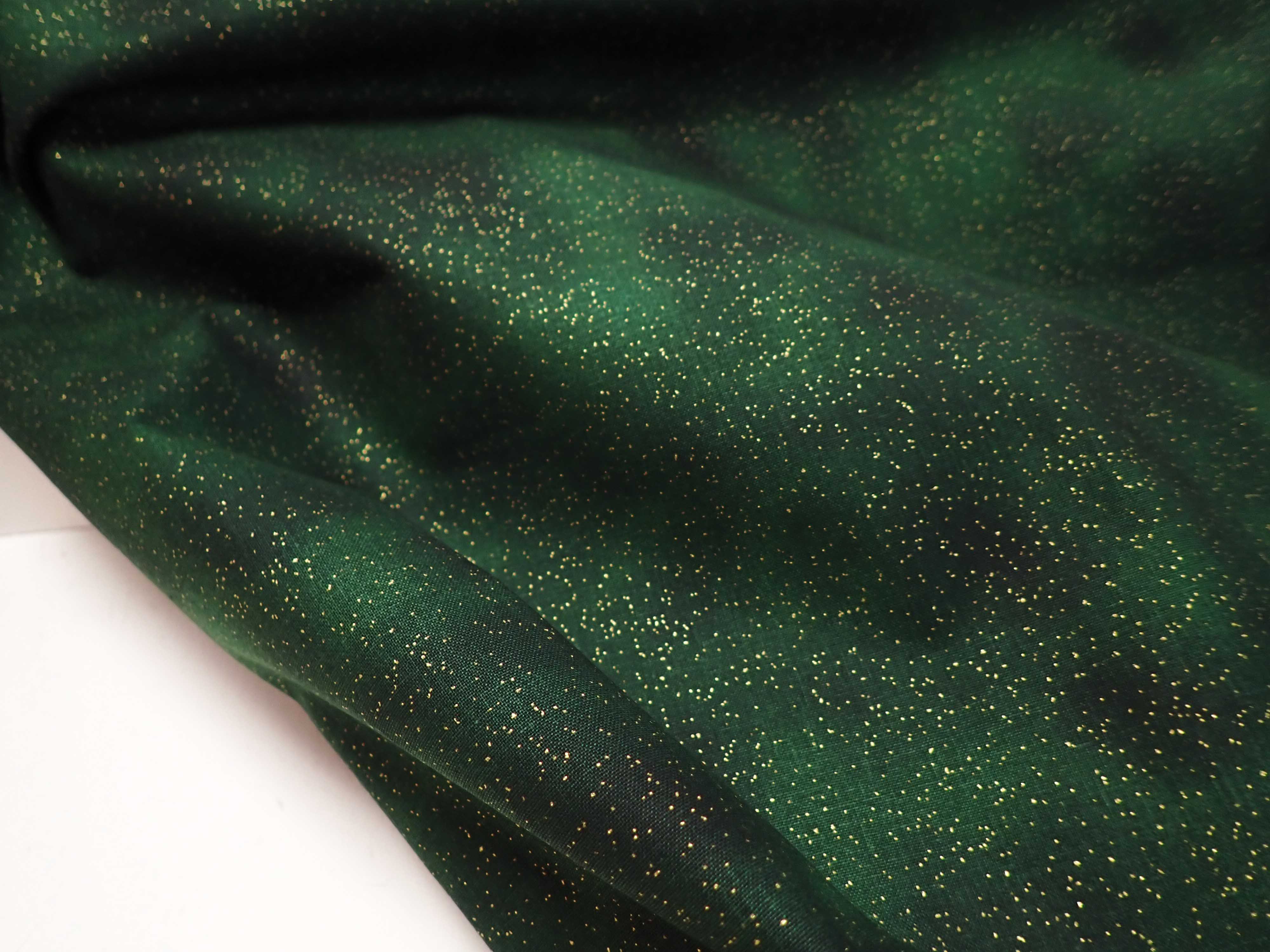 LÁTKA - ZELENÁ VÁNOČNÍ + ZLATÝ PRACH