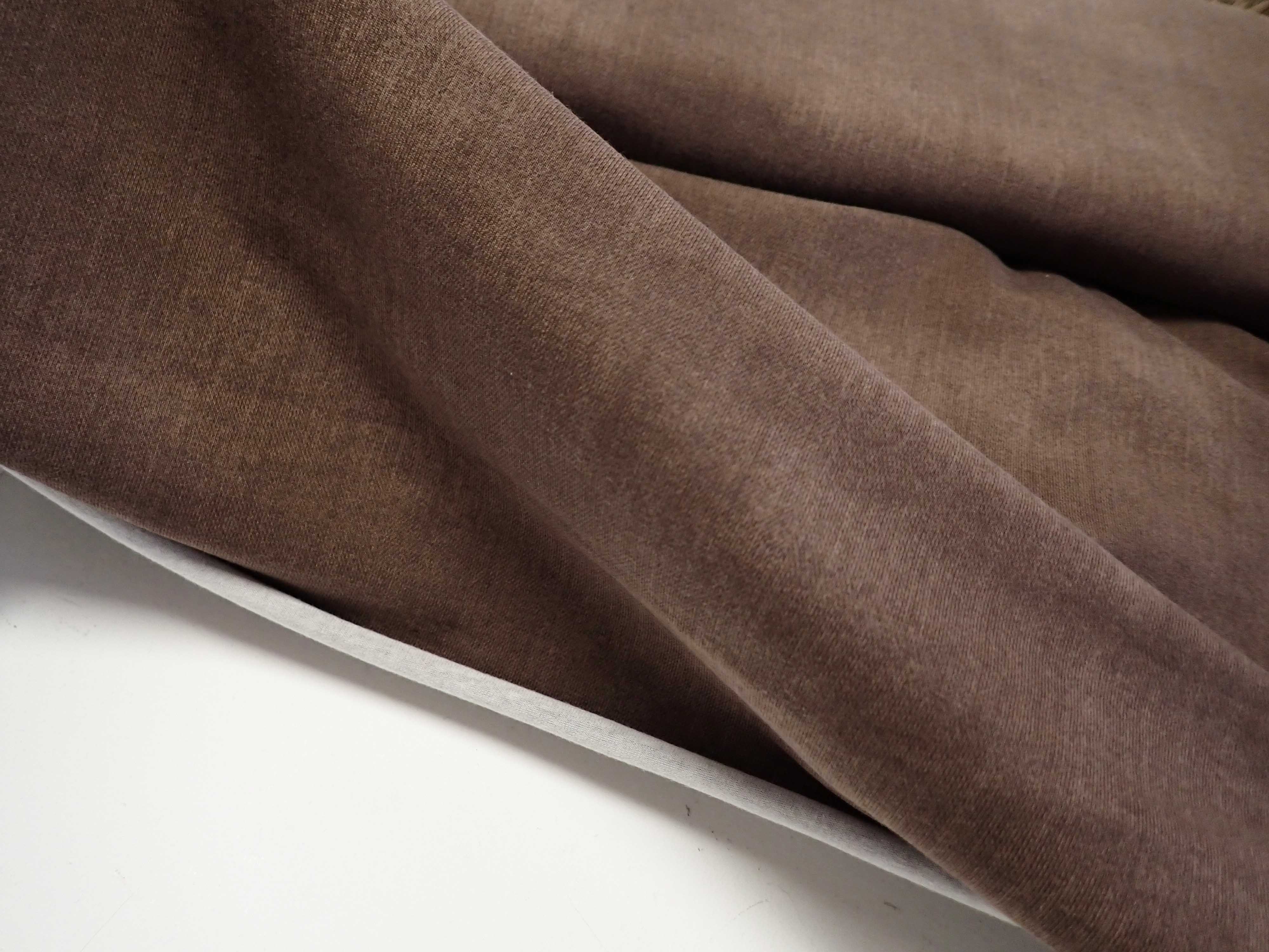 LÁTKA - PLETENINA - JERSEY - HNĚDÁ ŠISOVANÁ