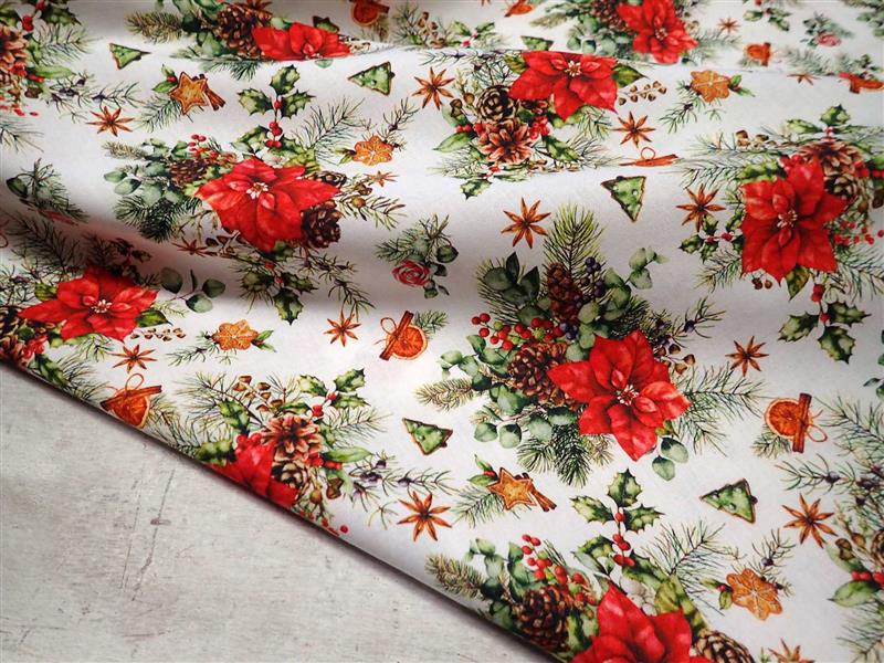 LÁTKA - VÁNOČNÍ HVĚZDA - FOTOTISK