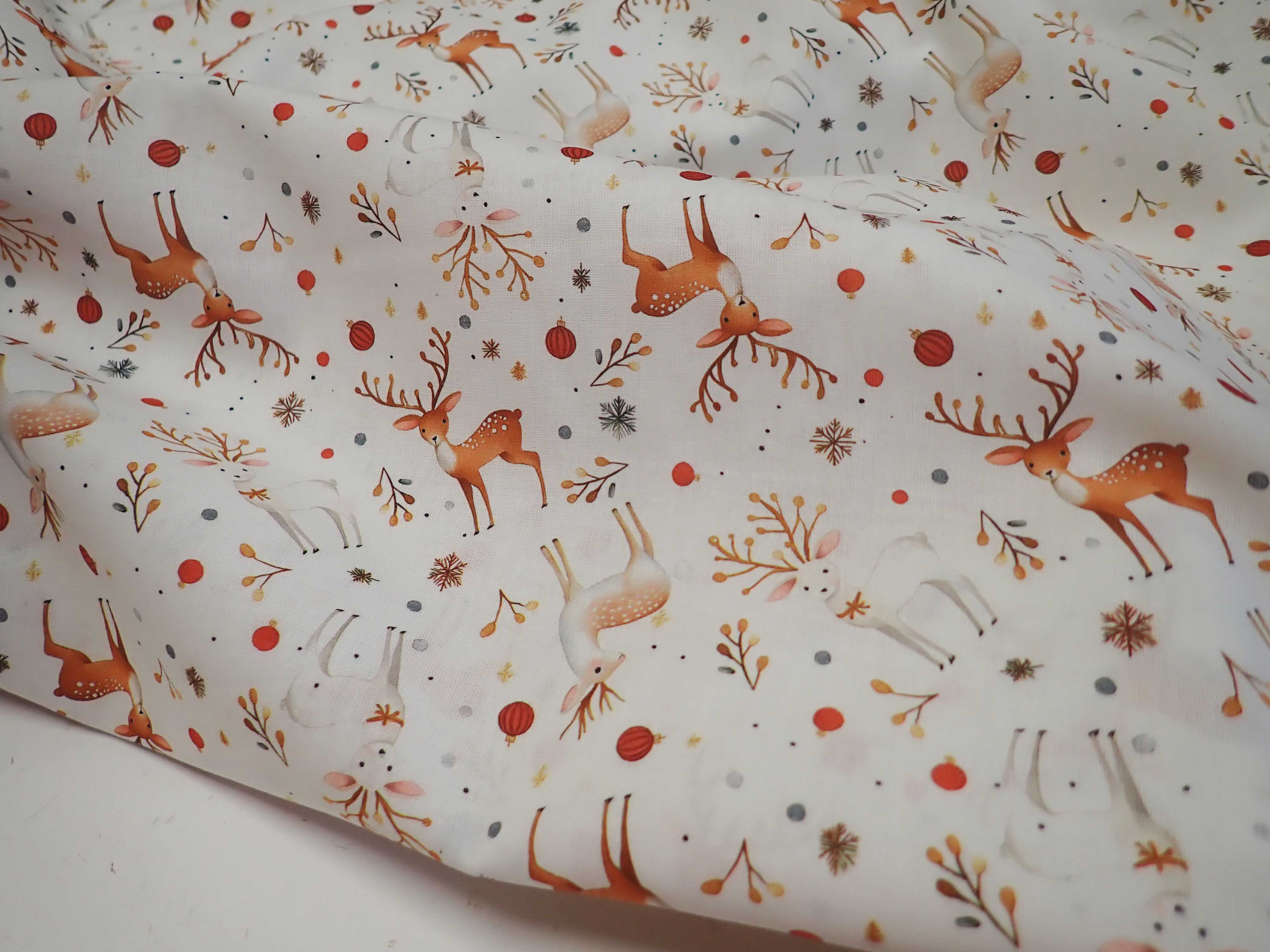 LÁTKA - VÁNOČNÍ - POPELÍN