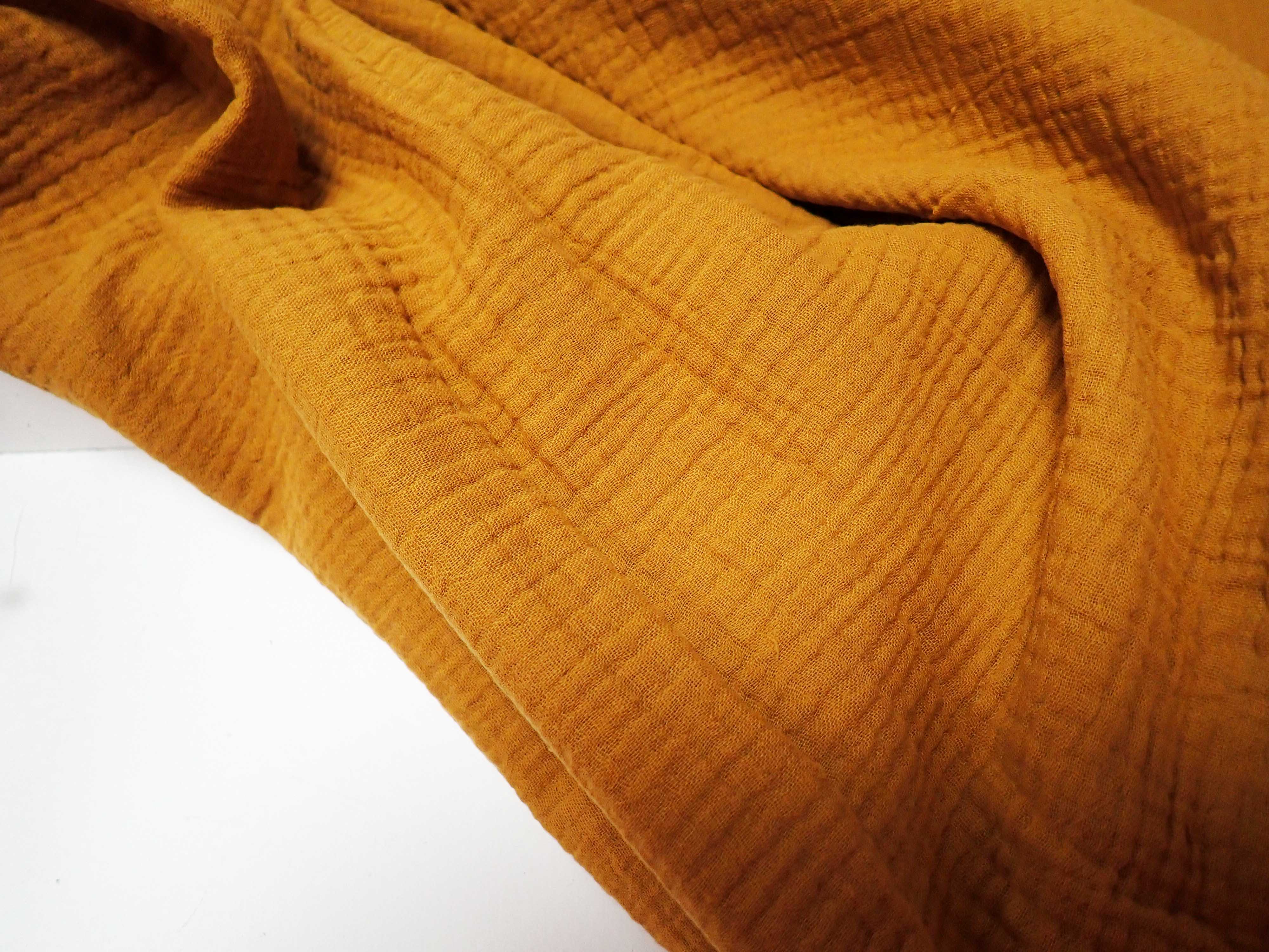 MUŠELÍN - DVOJITÁ GÁZOVINA - HOŘČICOVOOKROVÁ