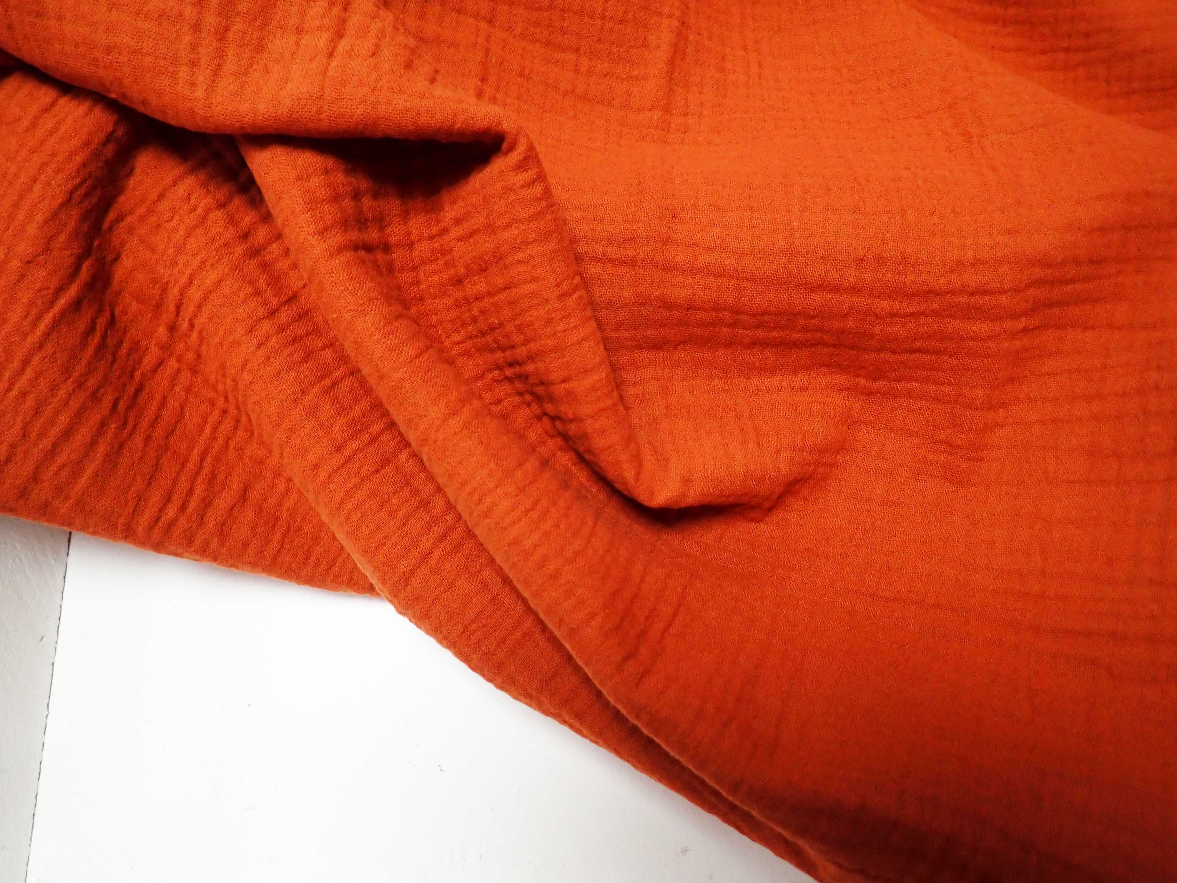 MUŠELÍN - DVOJITÁ GÁZOVINA - REZAVÁ