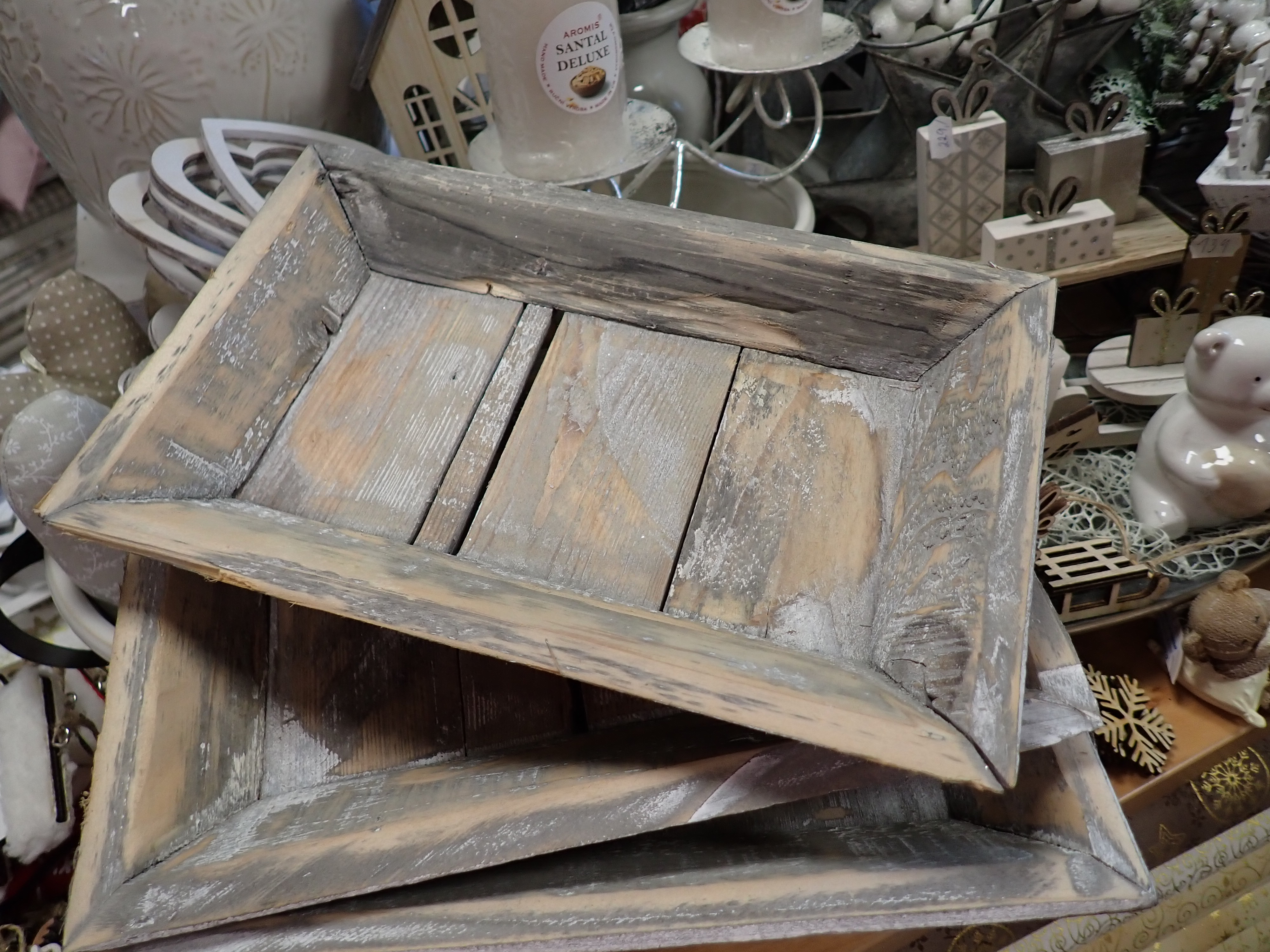 DEKORACE - DŘEVĚNÝ PODNOS