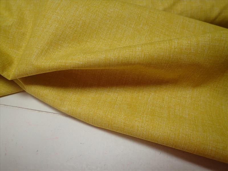 látka - LNĚNÝ EFEKT - HOŘČICOVÝ