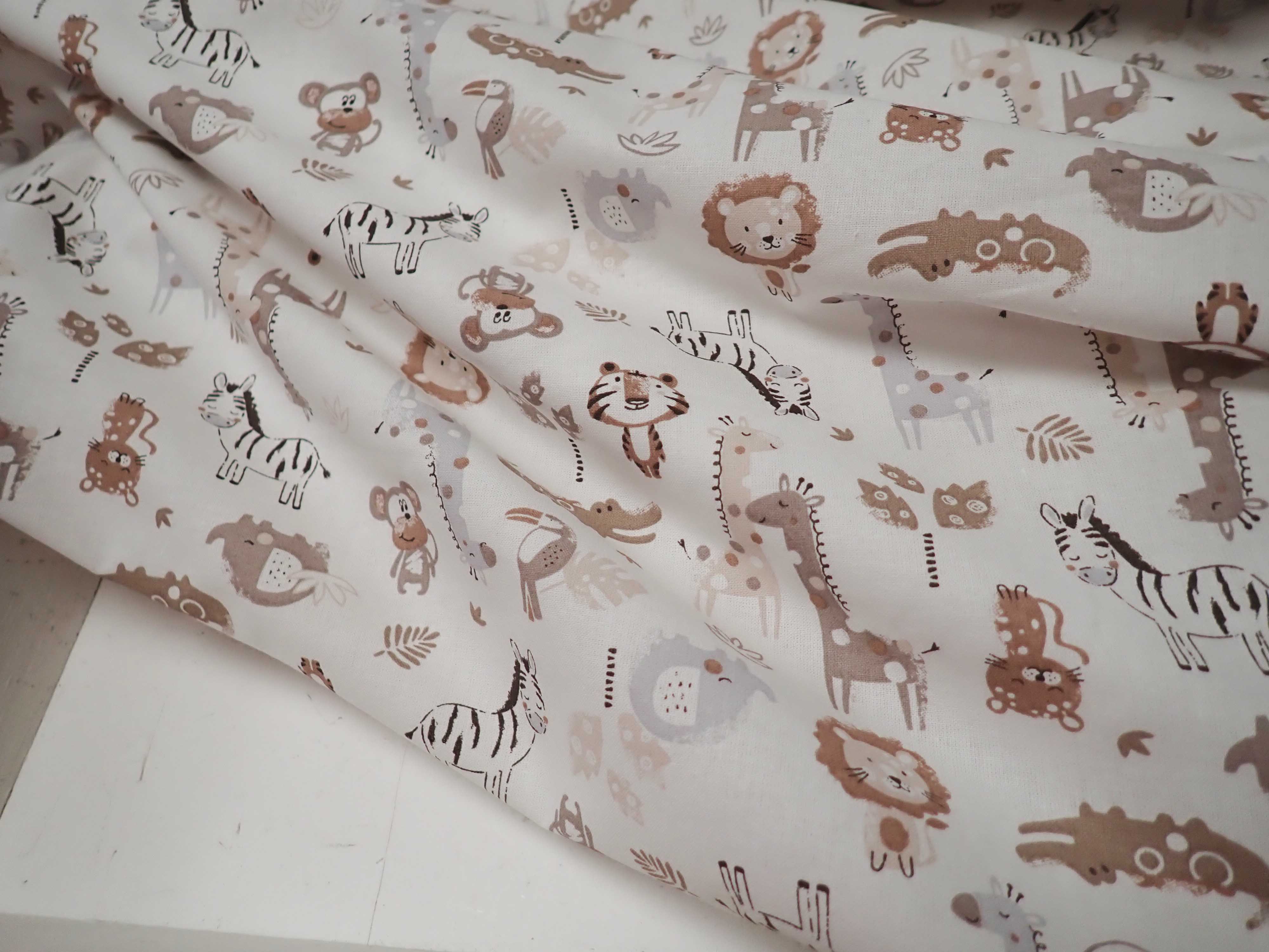 LÁTKA - DĚTSKÁ - BÉŽOVÁ ZVÍŘÁTKA