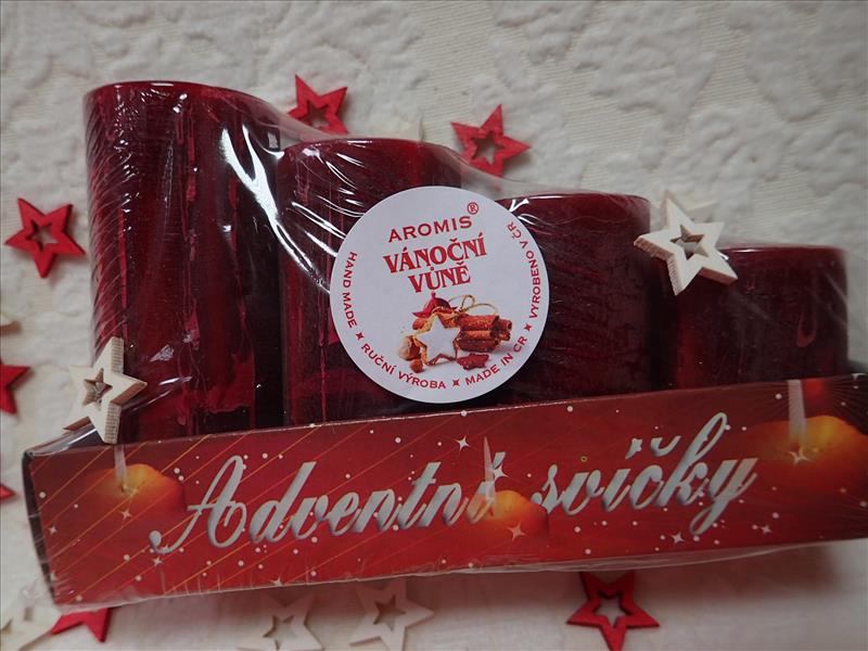 ADVENTNÍ SVÍČKY S VÁNOČNÍ VŮNÍ