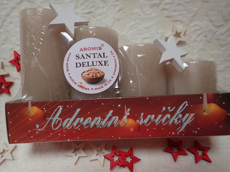 ADVENTNÍ SVÍČKY S VŮNÍ SANTALU
